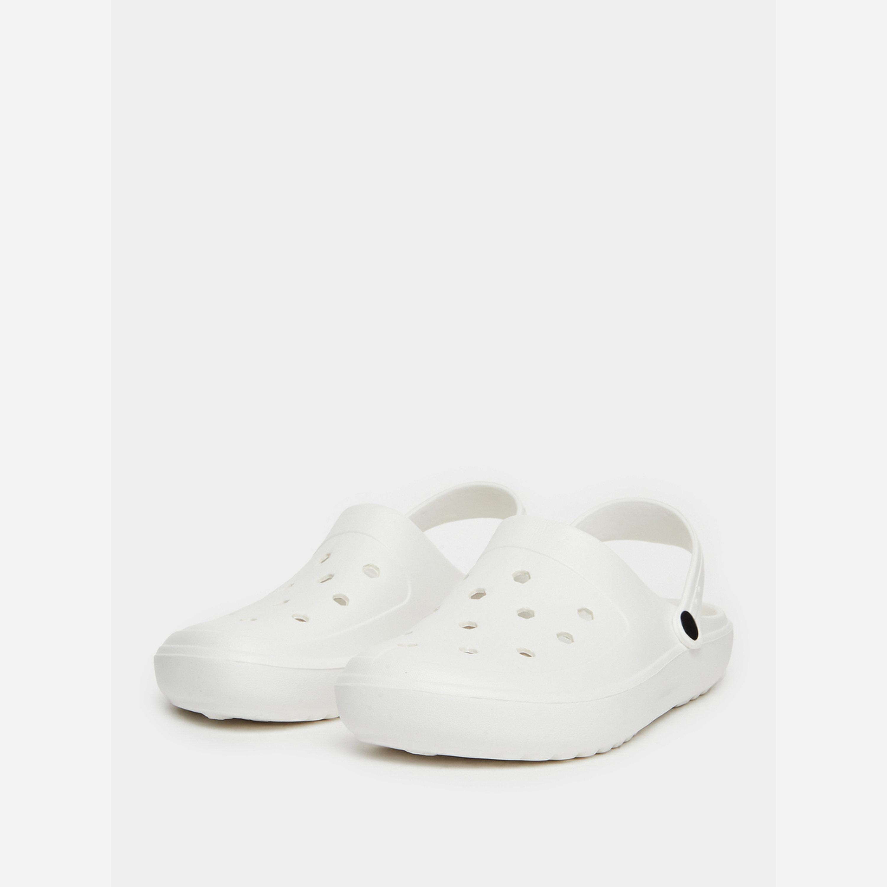 Styli Men White Slip-On Comfort Clogs-men-shoes-flipflopsandslides-image-1