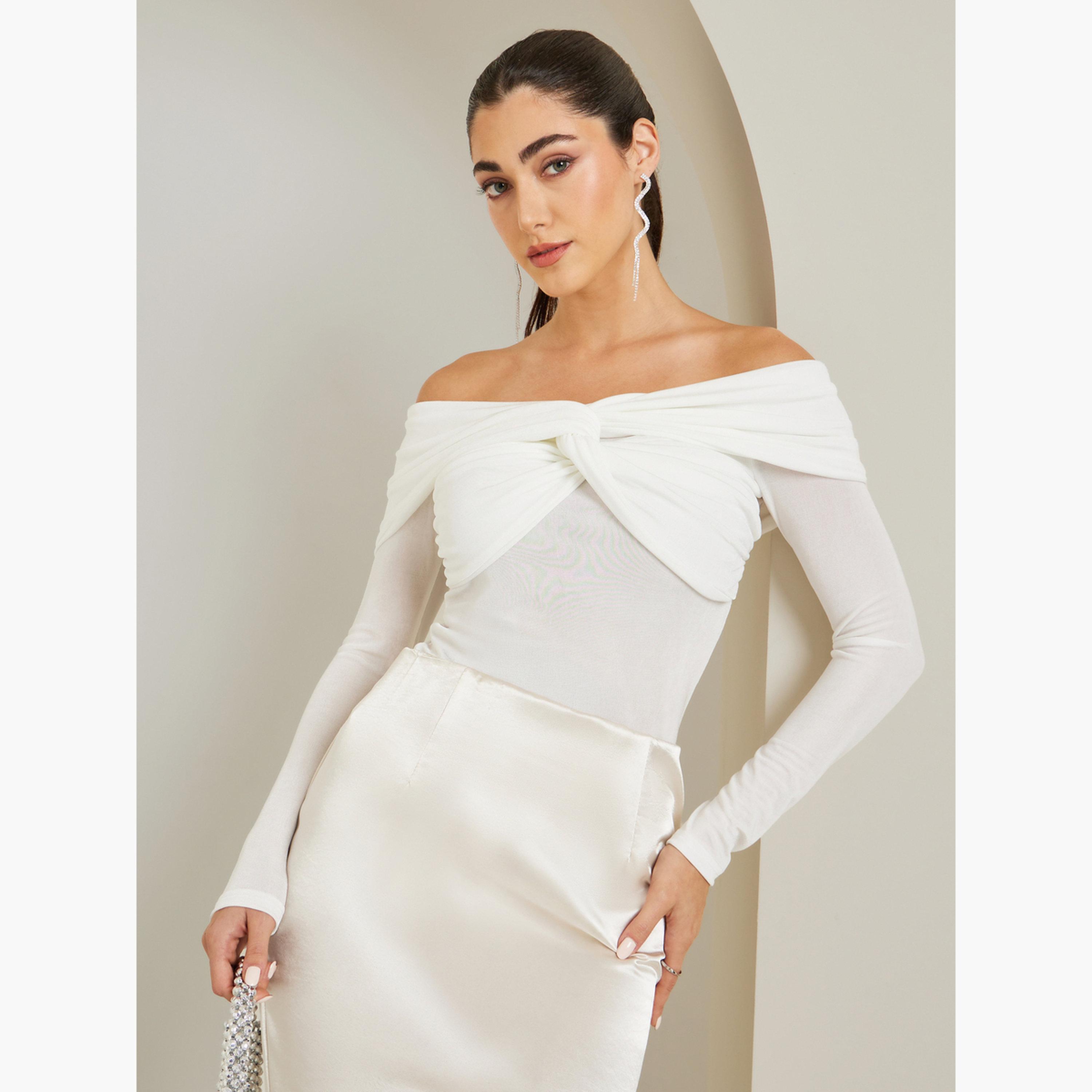 بلوزة محبوكة مكشوفة الكتفين-women-clothing-shirtsandblouses-blouses-image-3