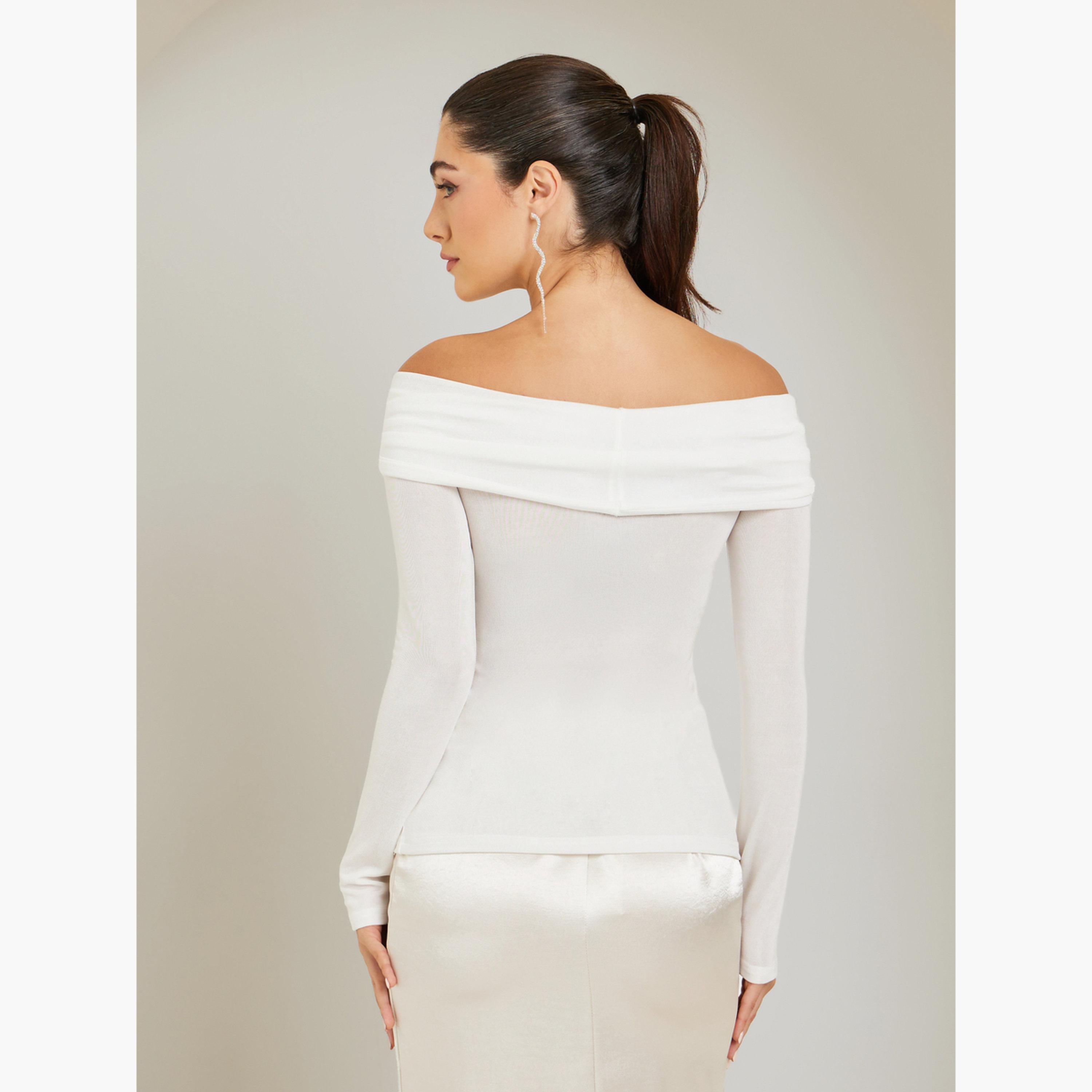 بلوزة محبوكة مكشوفة الكتفين-women-clothing-shirtsandblouses-blouses-image-6