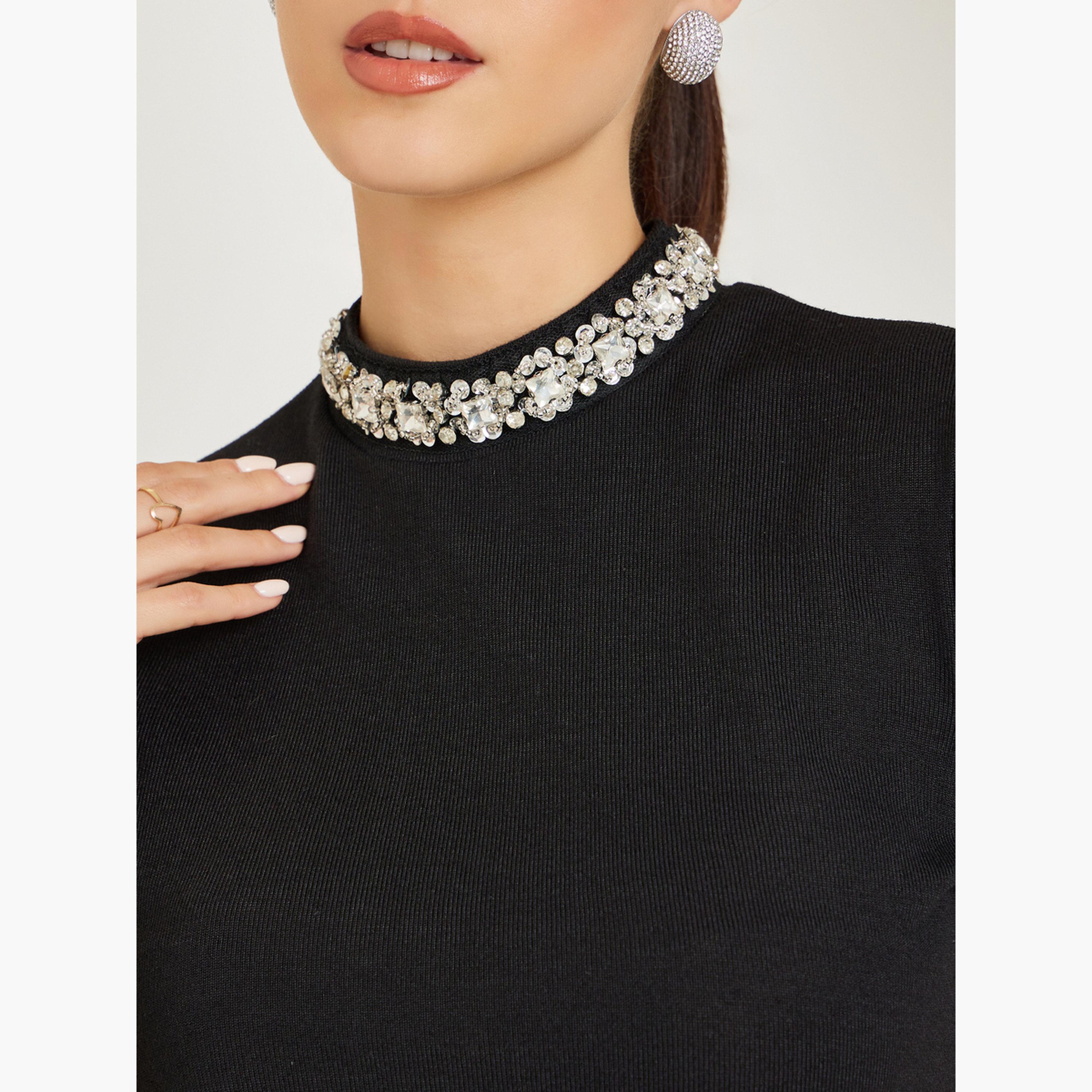 بلوزة بياقة مزينة-women-clothing-tshirts-image-4