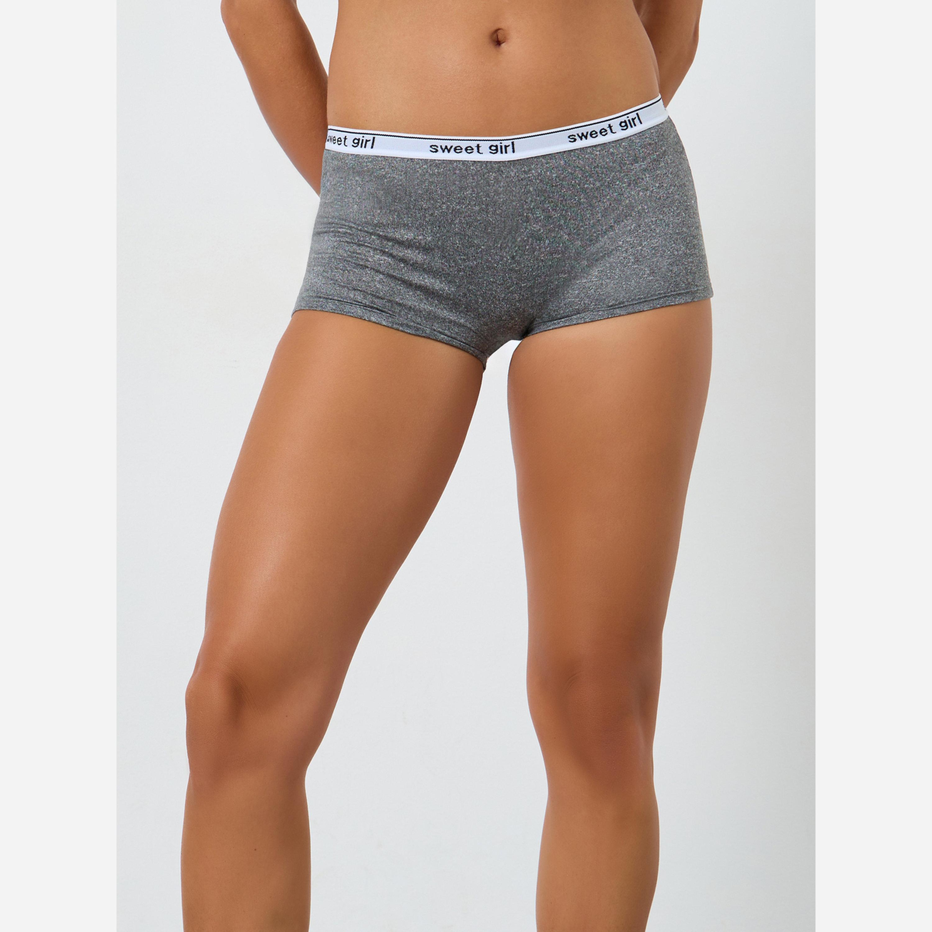 Styli Pack of 4 - Cotton Boyshorts Briefs-women-clothing-lingerie-panties-image-5