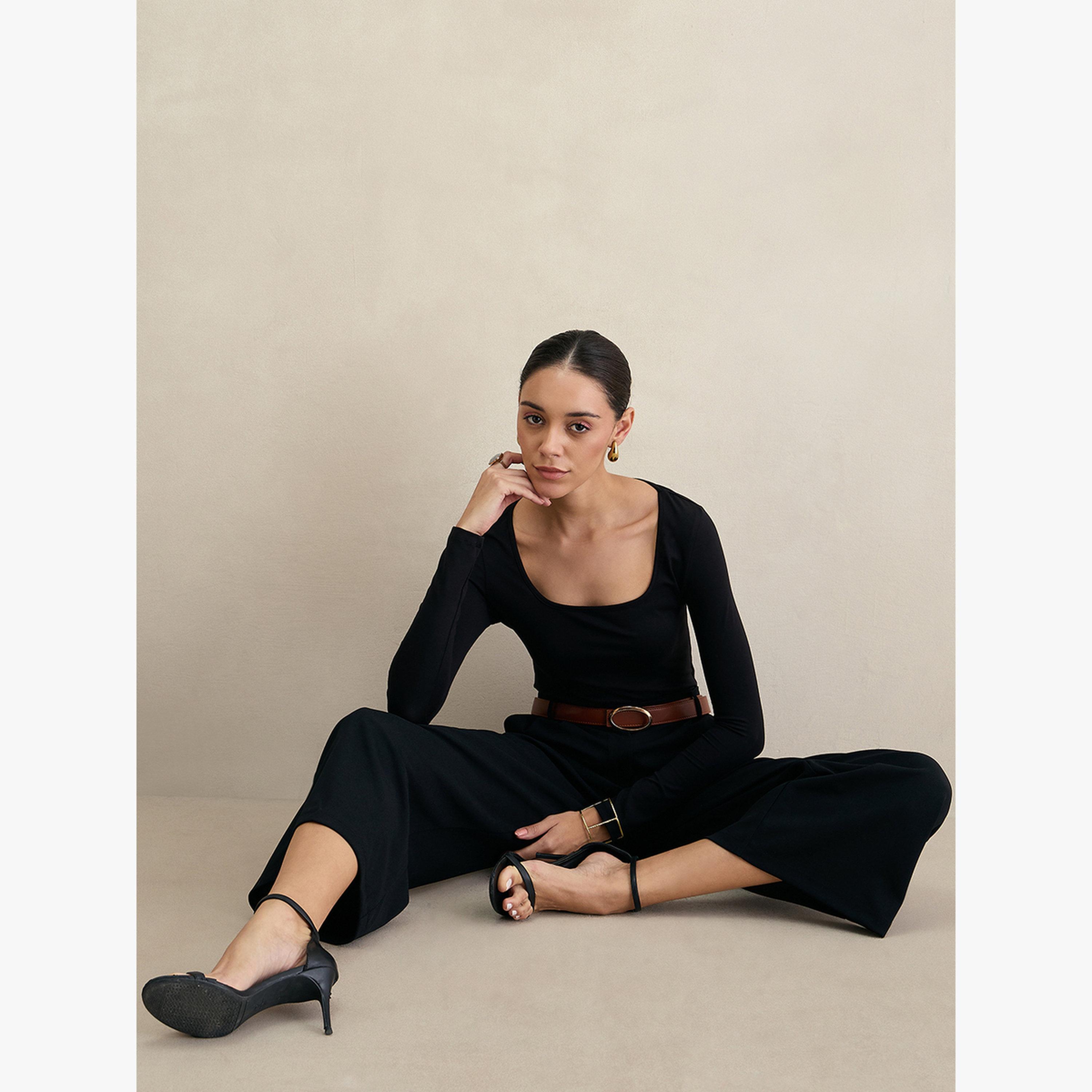 Femmella Women Wide Leg Plain Trousers-women-clothing-bottoms-trousers-image-6