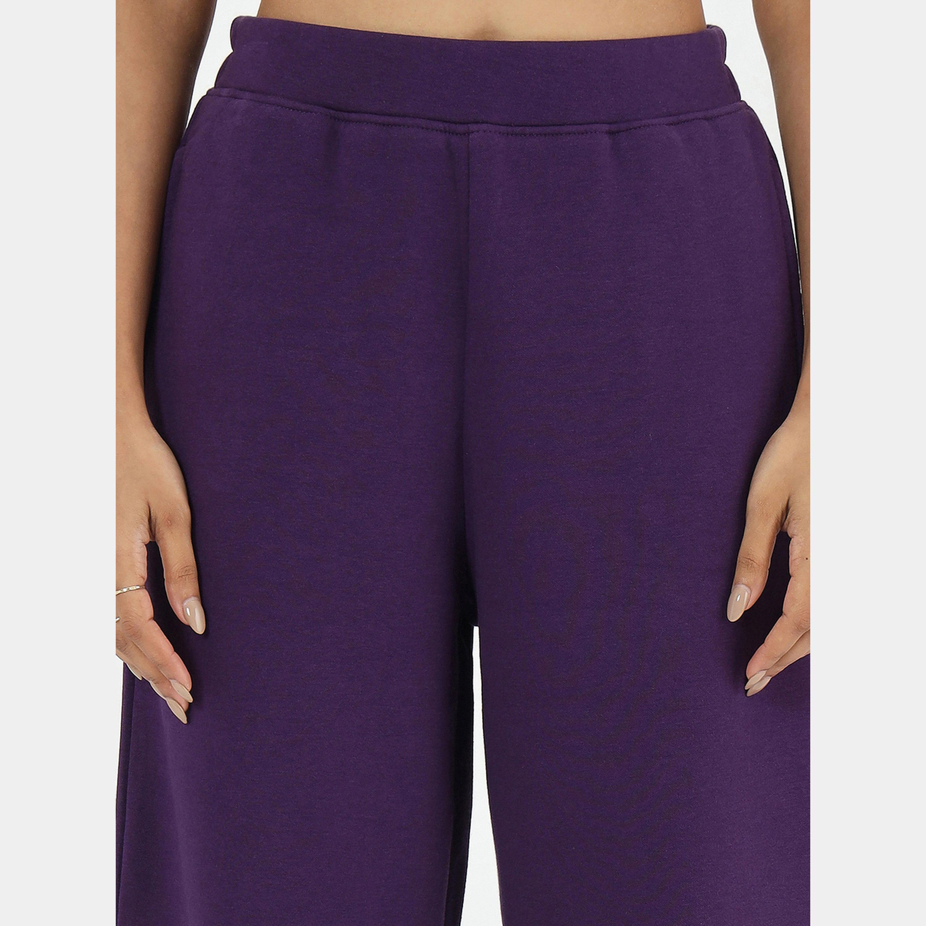 فيميلا - بنطال رياضي صوف بقصة مستقيمة باللون الأرجواني-women-clothing-bottoms-joggers-image-4