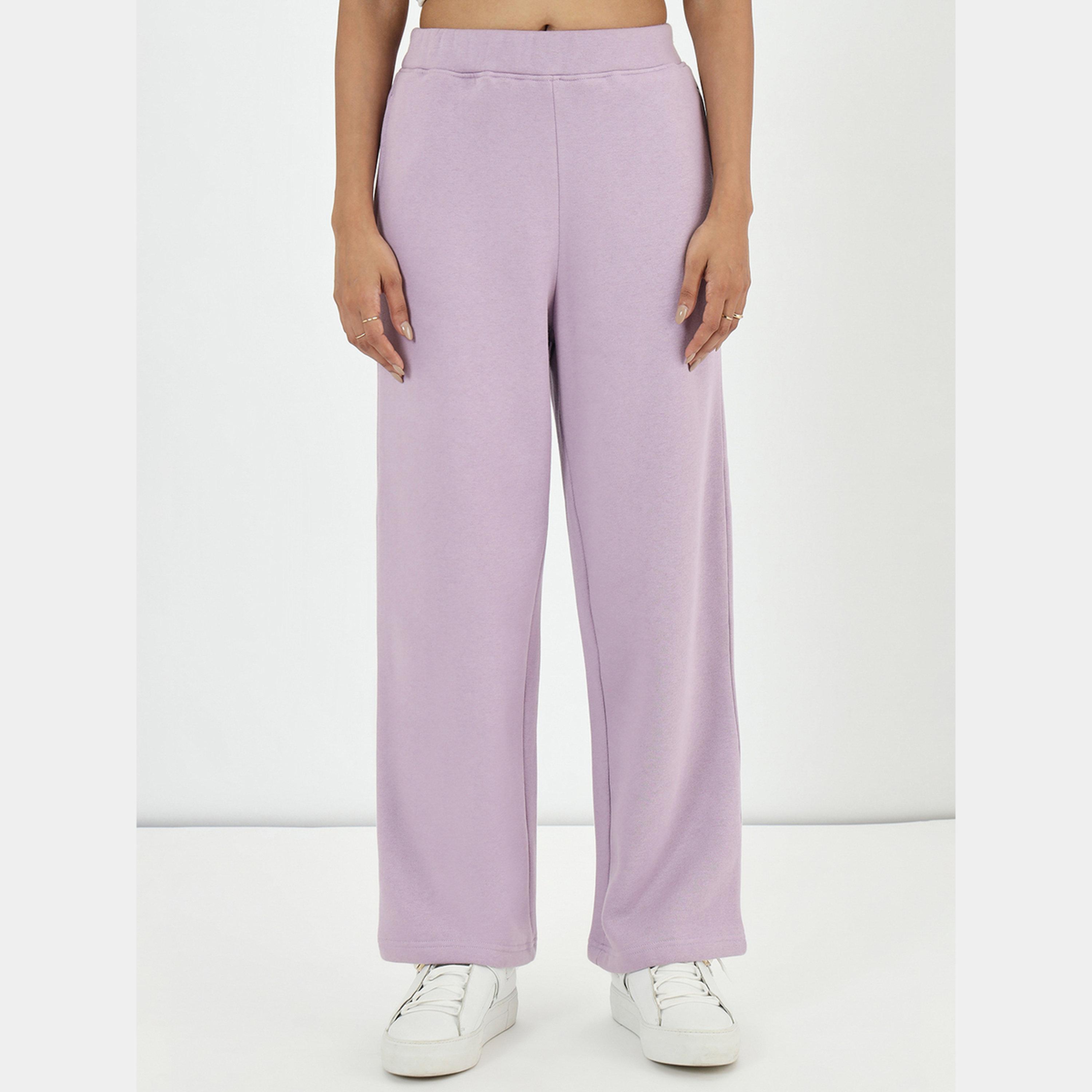 فيميلا - بنطال رياضي صوف بقصّة مستقيمة لون أرجواني-women-clothing-bottoms-joggers-image-1