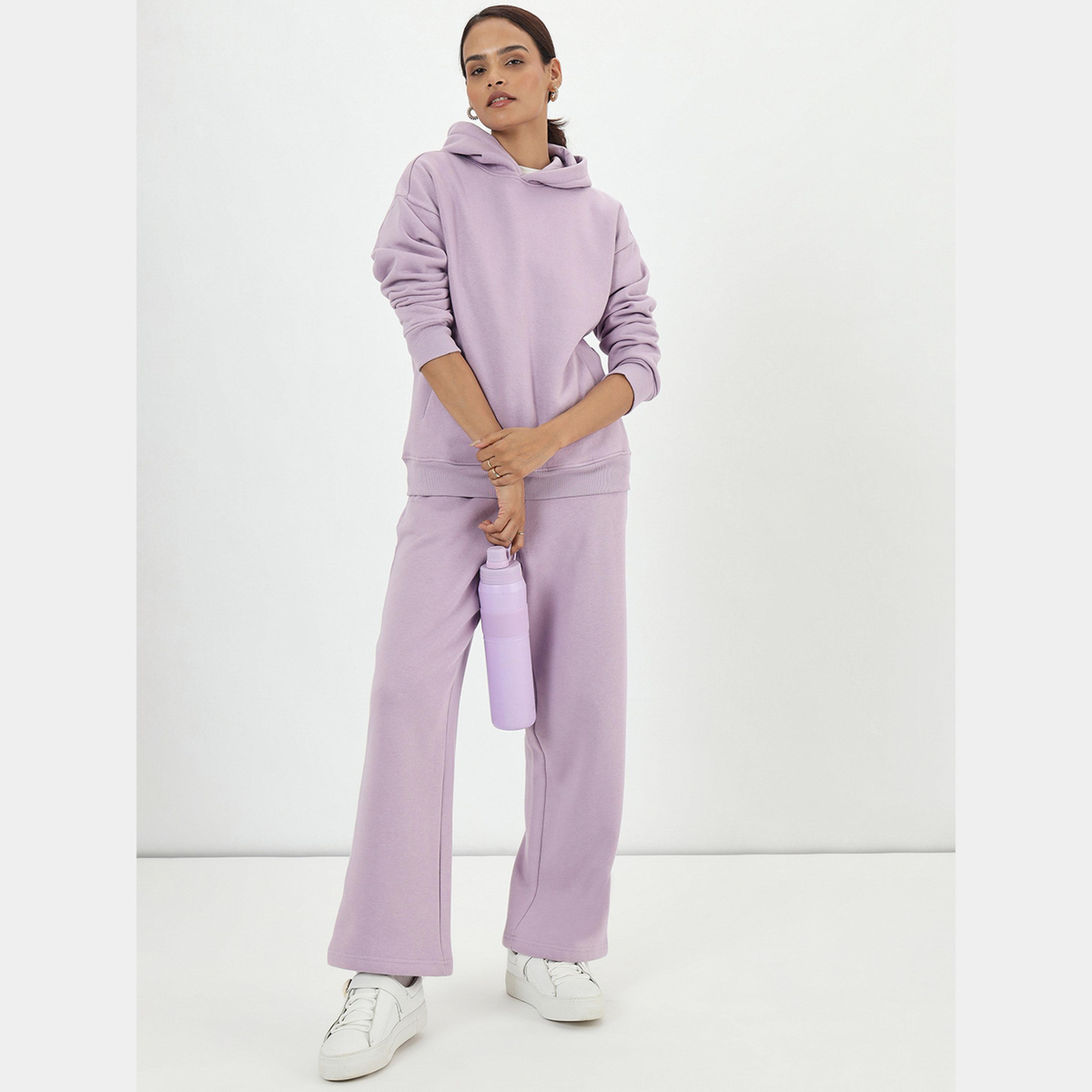 فيميلا - بنطال رياضي صوف بقصّة مستقيمة لون أرجواني-women-clothing-bottoms-joggers-image-2