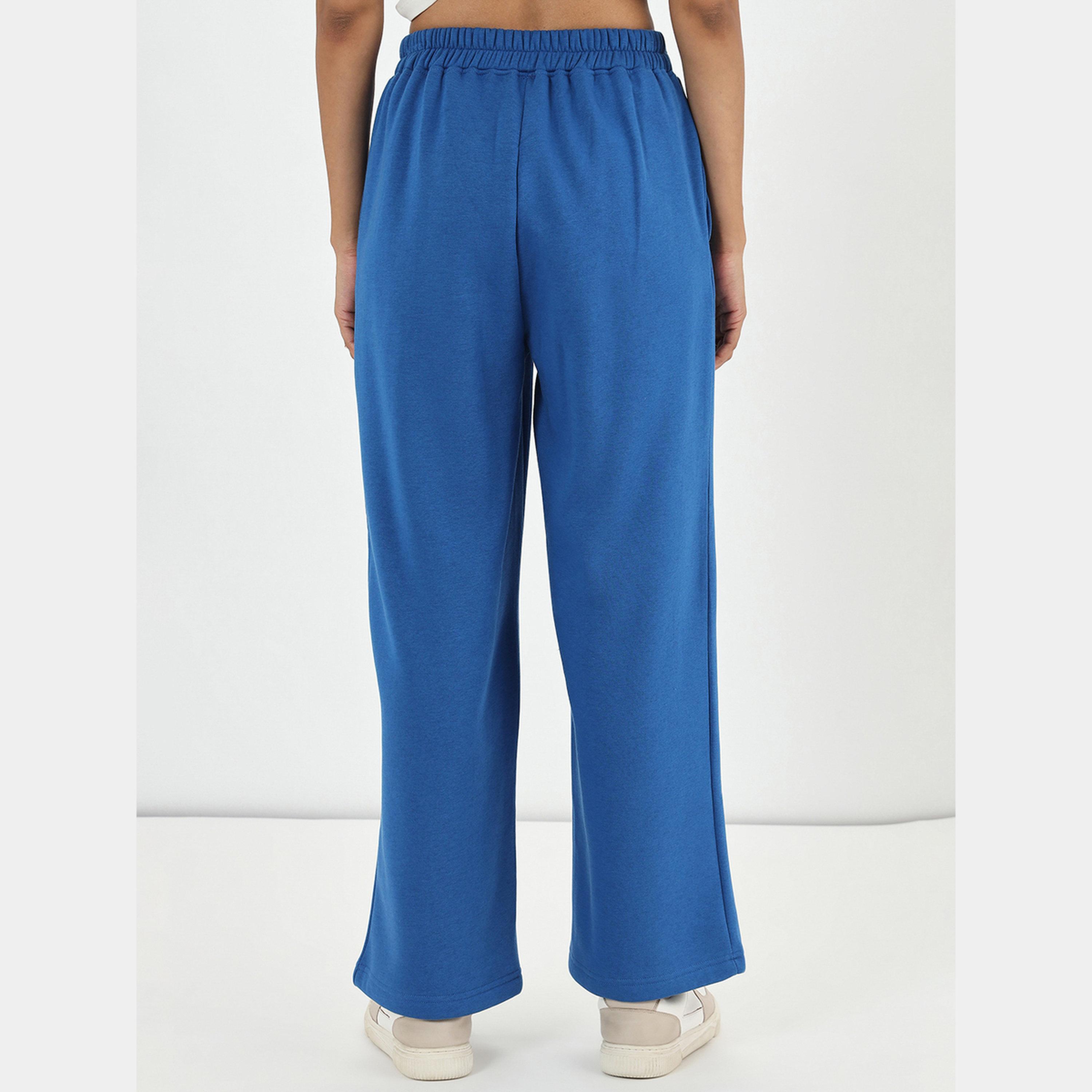 فيميلا - بنطال رياضي صوف بقصة مستقيمة لون أزرق-women-clothing-bottoms-joggers-image-3