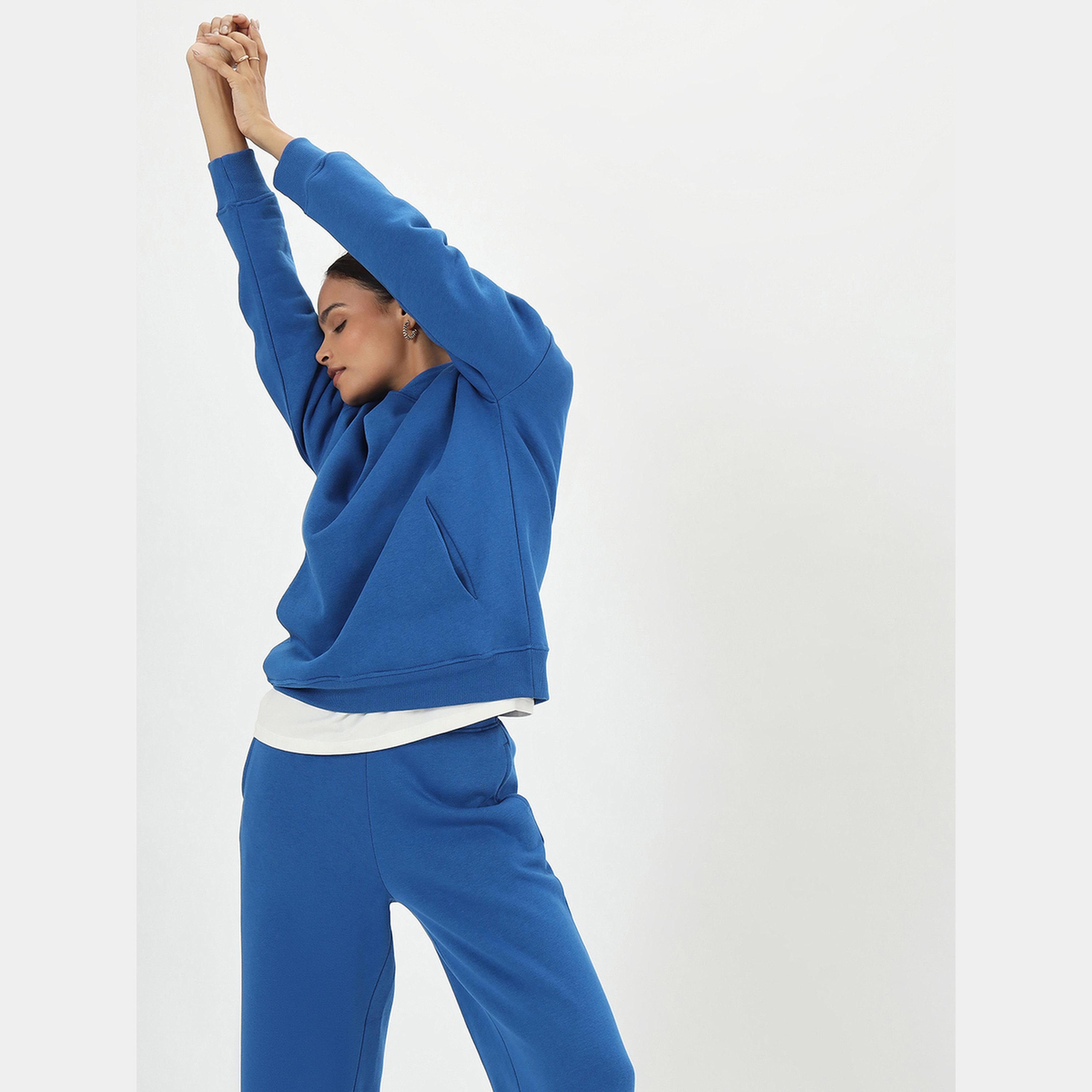فيميلا - بنطال رياضي صوف بقصة مستقيمة لون أزرق-women-clothing-bottoms-joggers-image-5