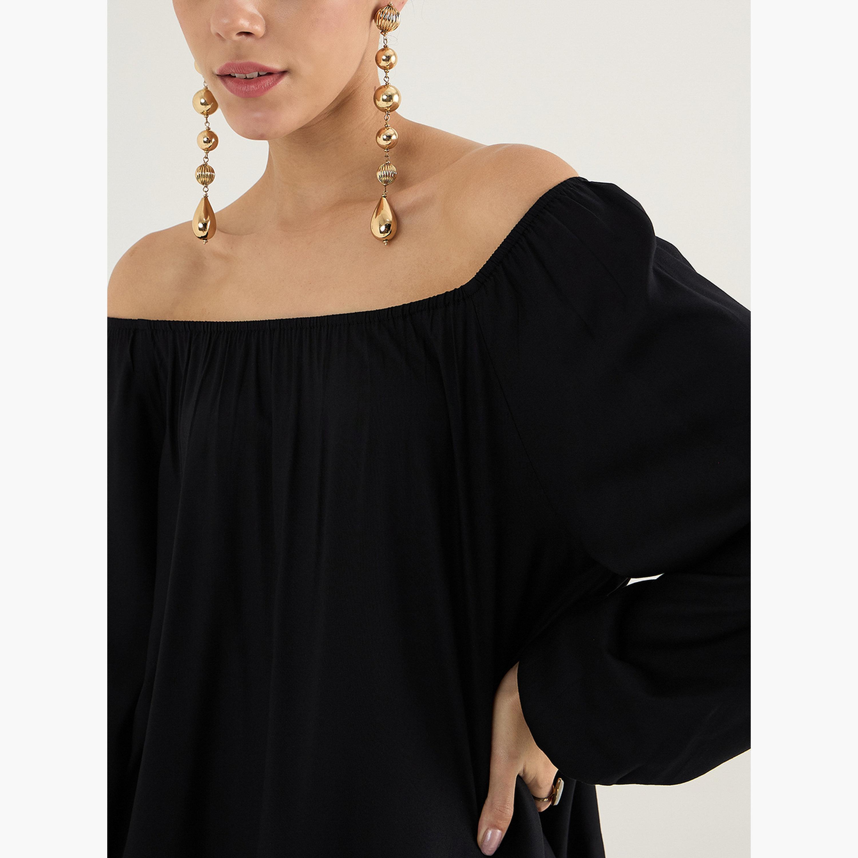 فيميلا - طقم نسائي من بلوزة وبنطال مكشوف الكتفين-women-clothing-coordsets-image-6