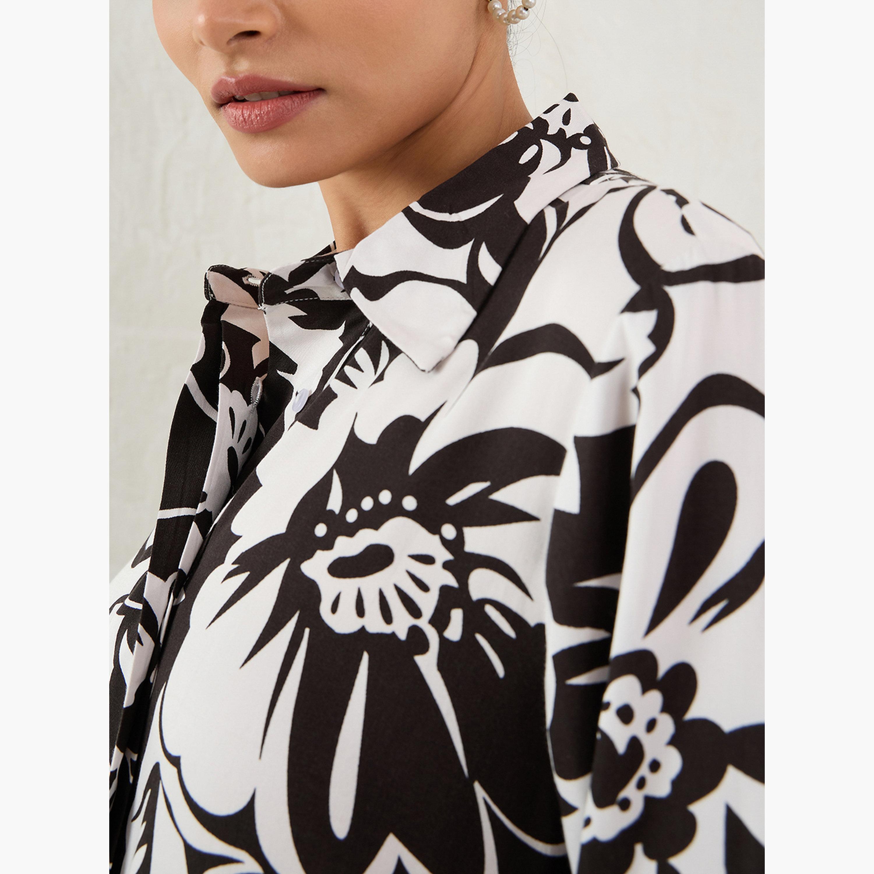 Femmella Women Floral Print Shirt and Pants Co-ords-women-clothing-coordsets-image-6