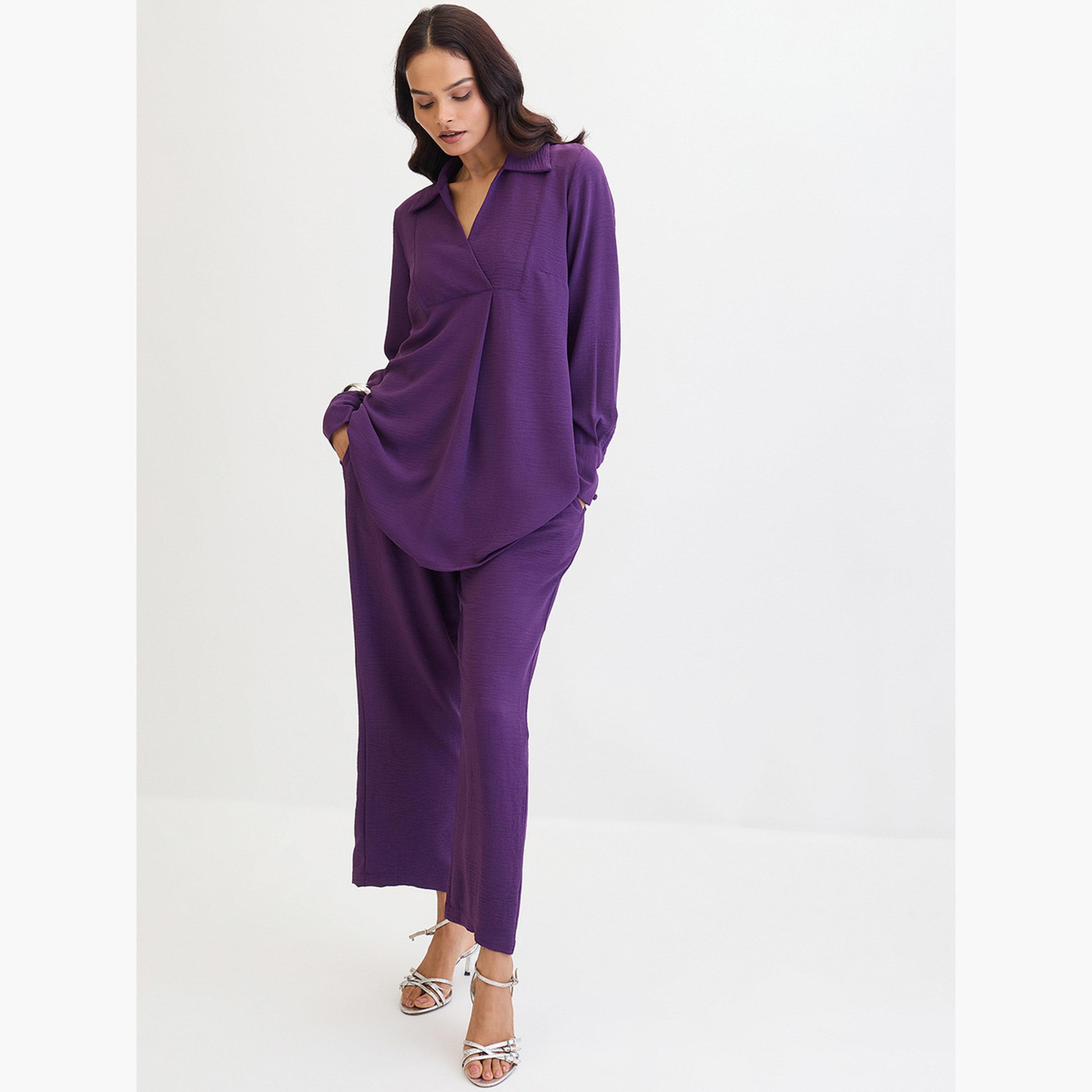 فيميلا - طقم نسائي مكوّن من توب طويل وبنطال-women-clothing-coordsets-image-5