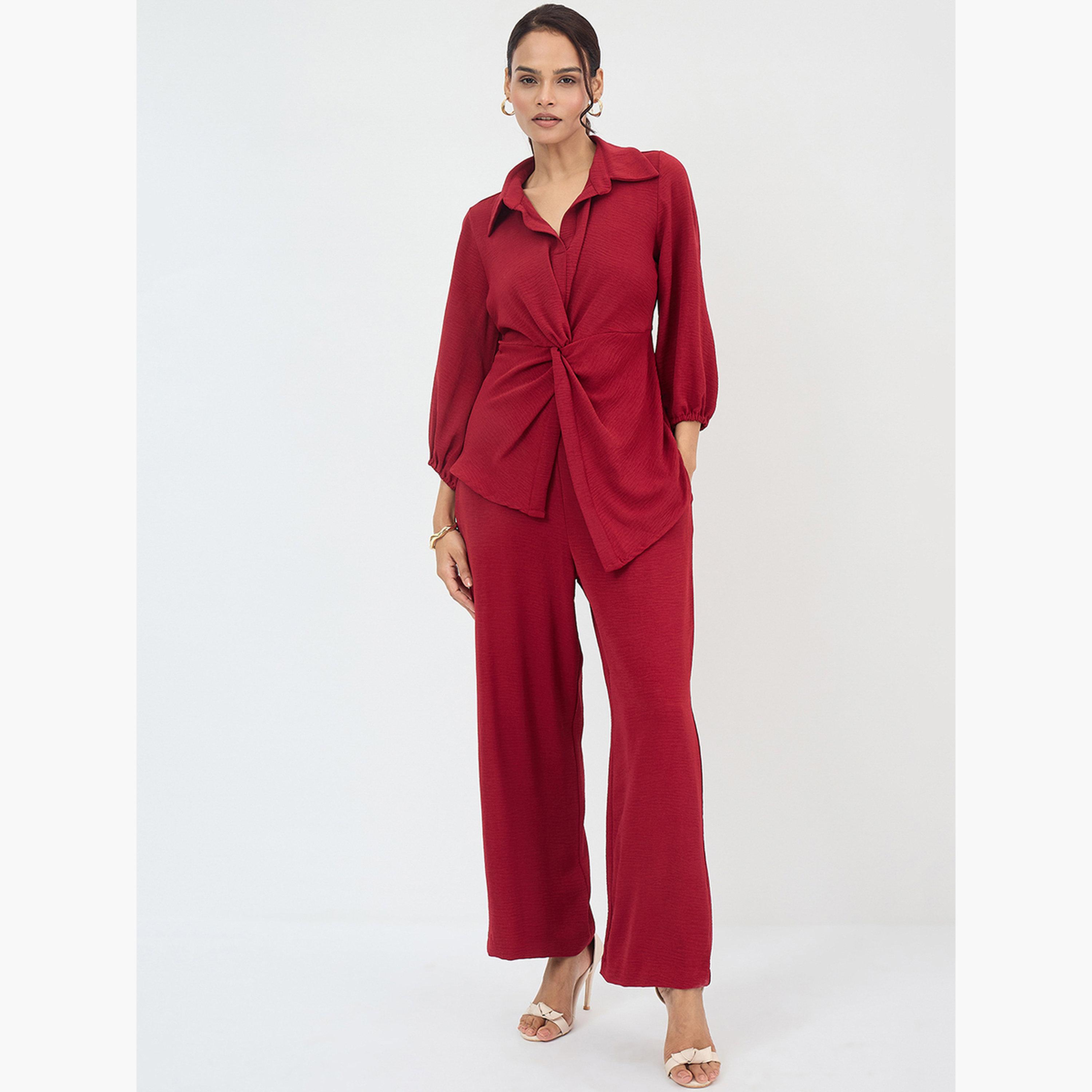 فيميلا - بلوزة وبنطال نسائي-women-clothing-coordsets-image-1