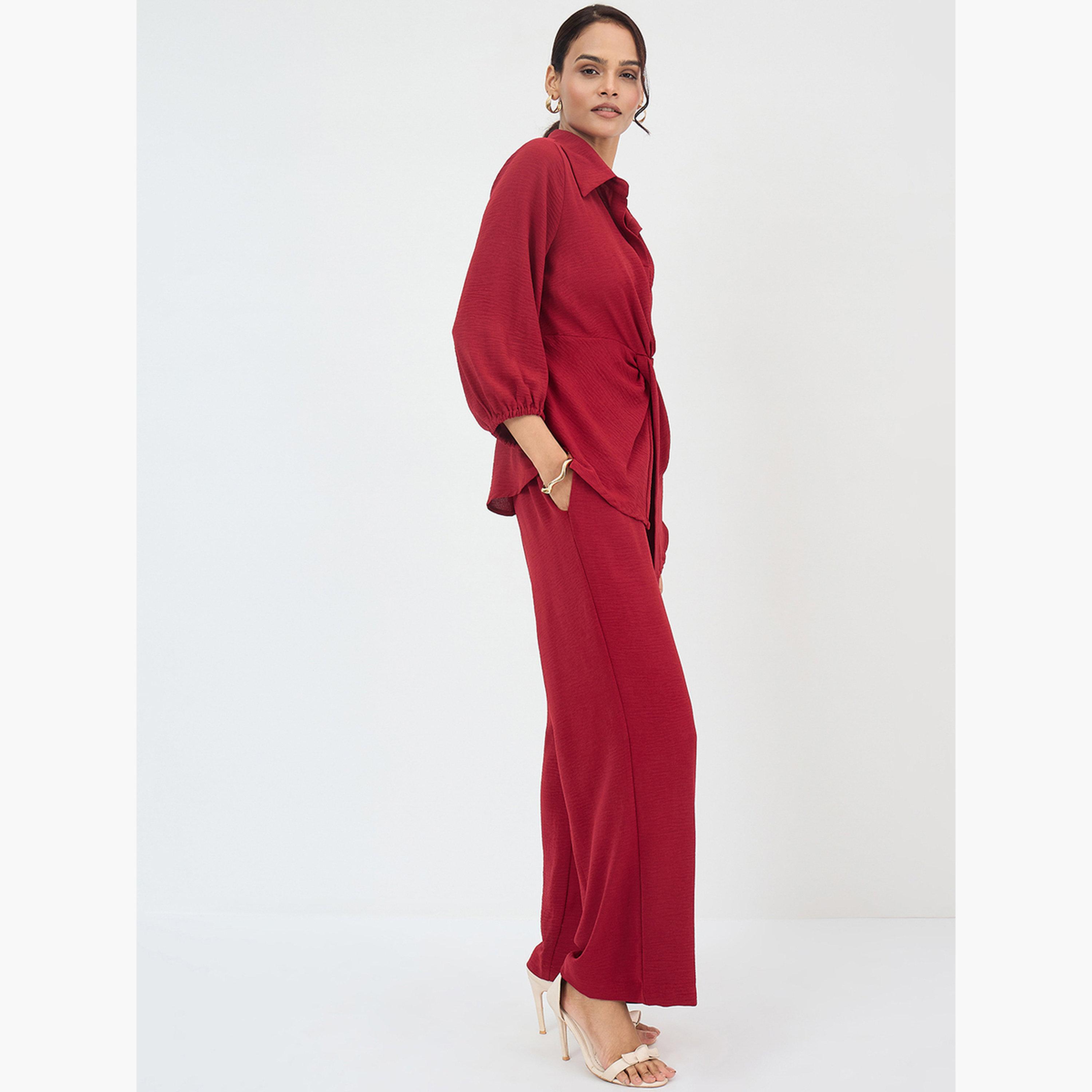 فيميلا - بلوزة وبنطال نسائي-women-clothing-coordsets-image-3