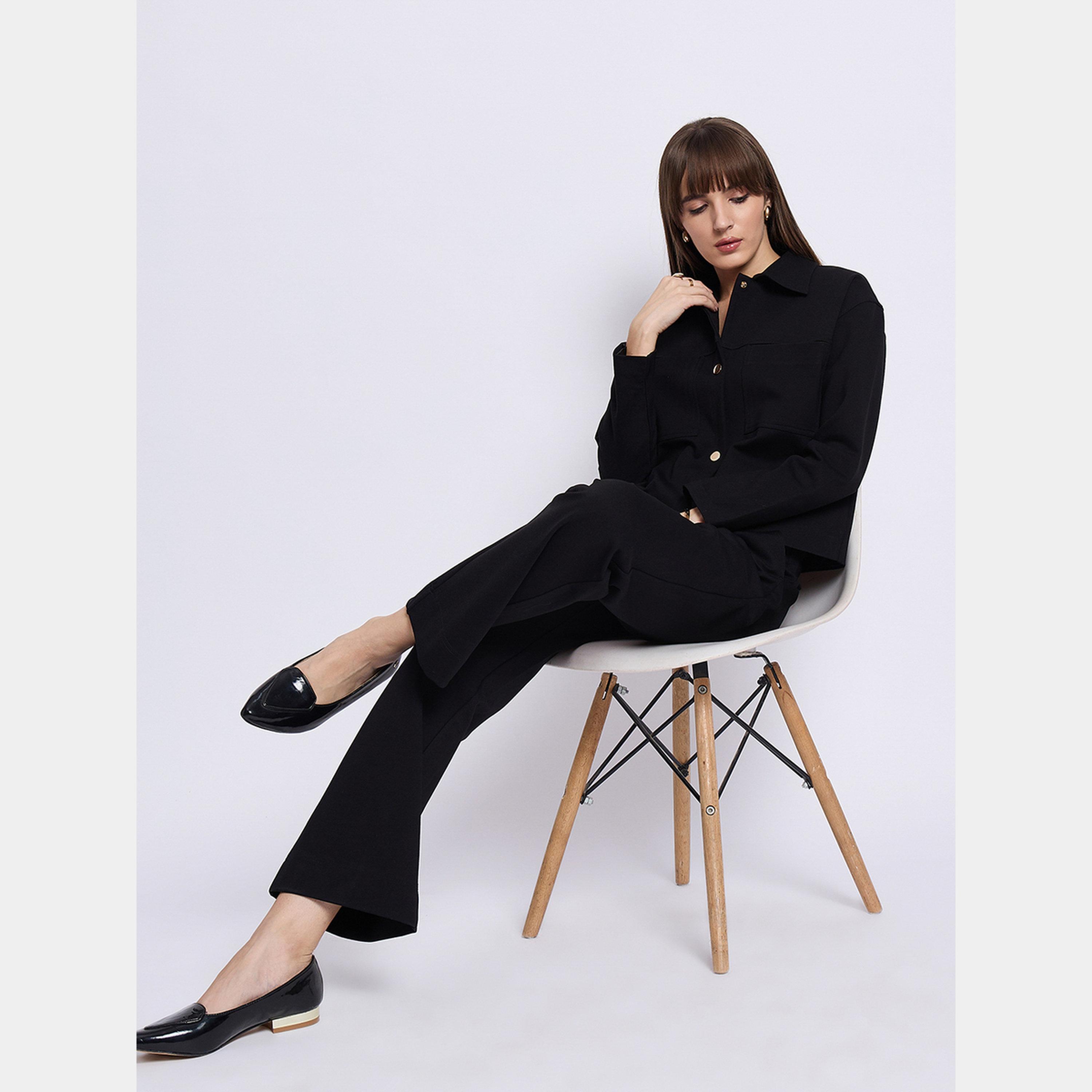 فيميلا - سترة نسائية سادة بأكمام طويلة وياقة وأزرار-women-winterwear-coatsandjackets-jackets-image-5