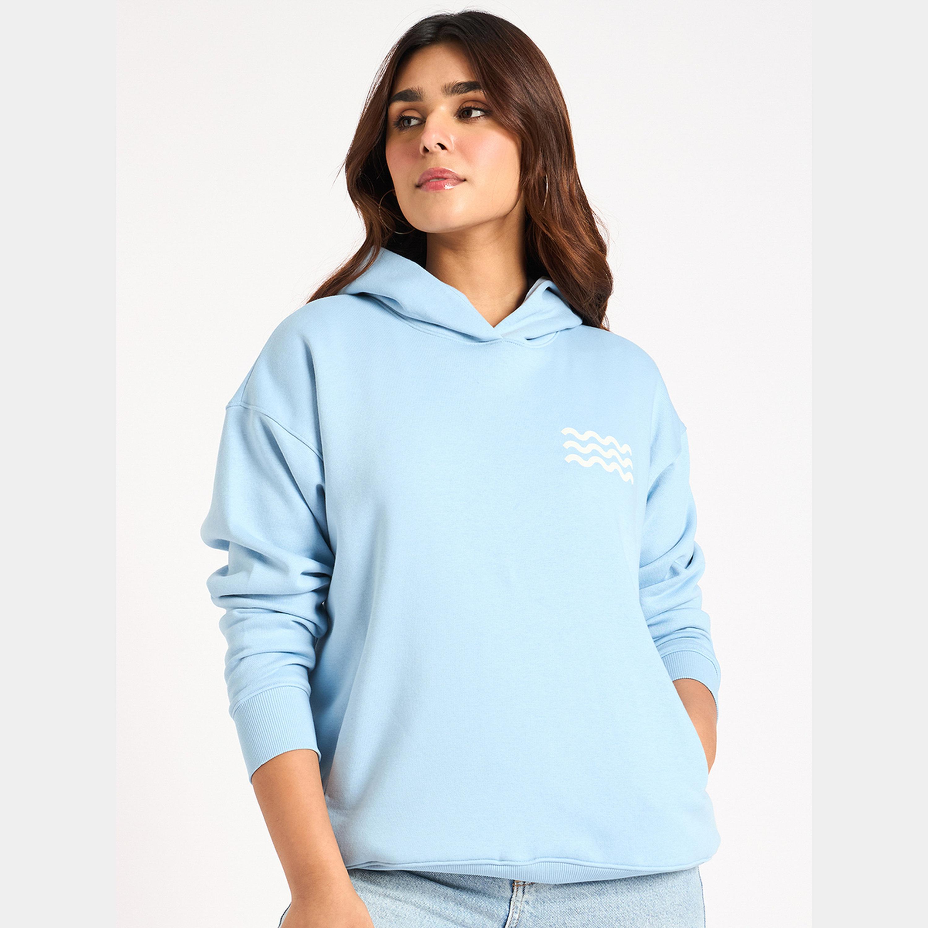 فيميلا - هودي نسائي صوف بغطاء للرأس وأكمام طويلة رسومات غرافيكية-women-clothing-hoodiesandsweatshirts-hoodies-image-1