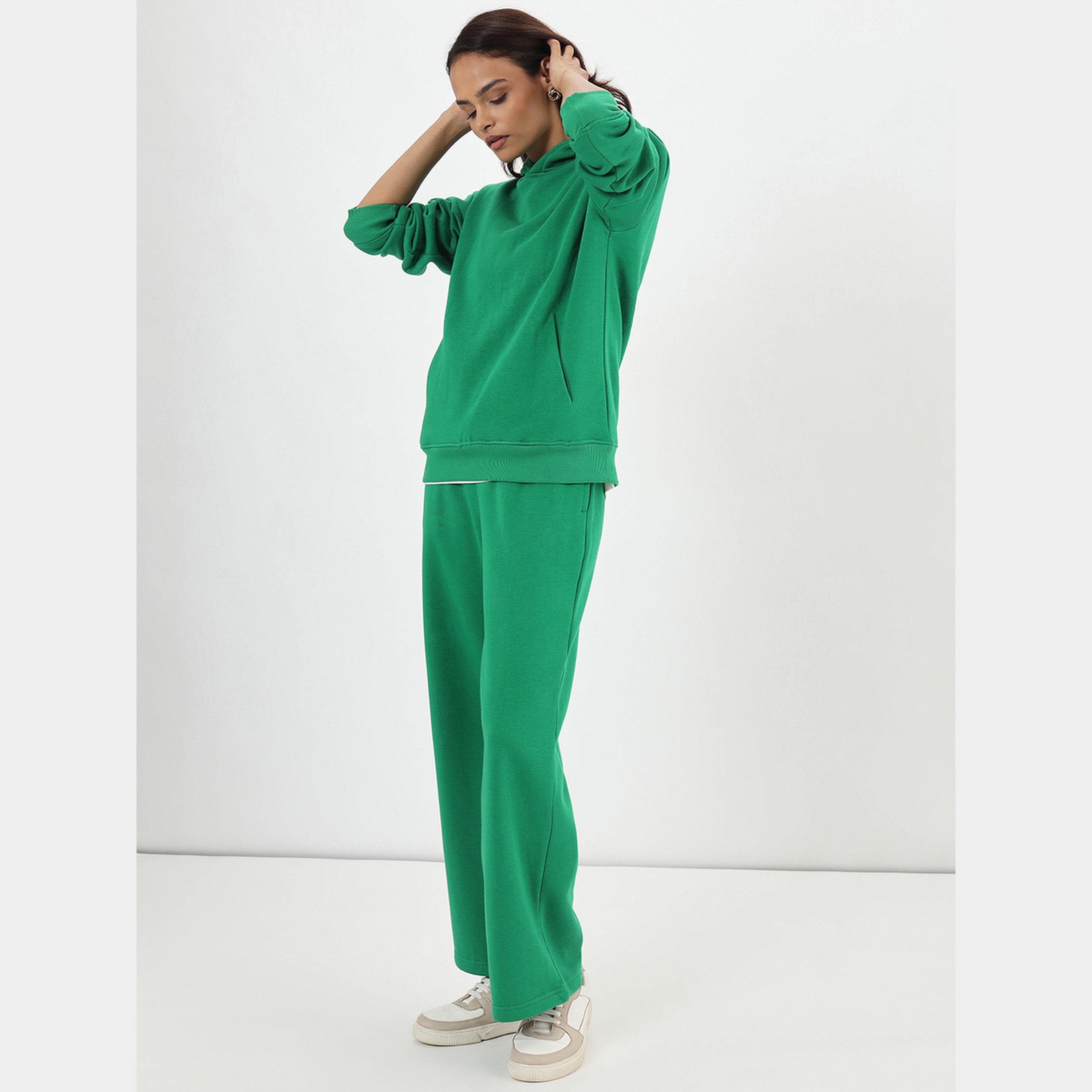 فيميلا - هودي نسائي صوف بأكمام طويلة ورقبة سادة وغطاء للرأس-women-clothing-hoodiesandsweatshirts-hoodies-image-4