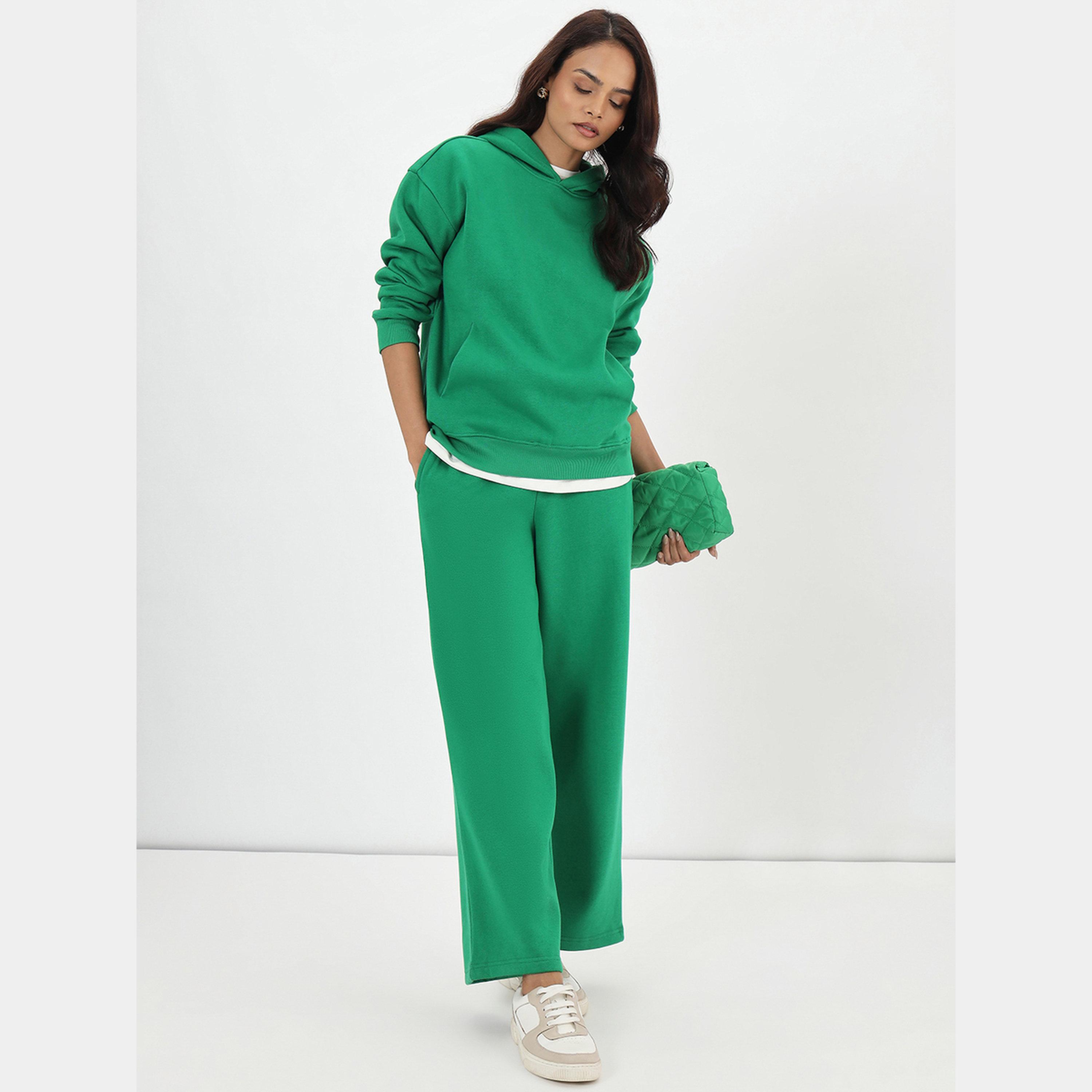 فيميلا - هودي نسائي صوف بأكمام طويلة ورقبة سادة وغطاء للرأس-women-clothing-hoodiesandsweatshirts-hoodies-image-6