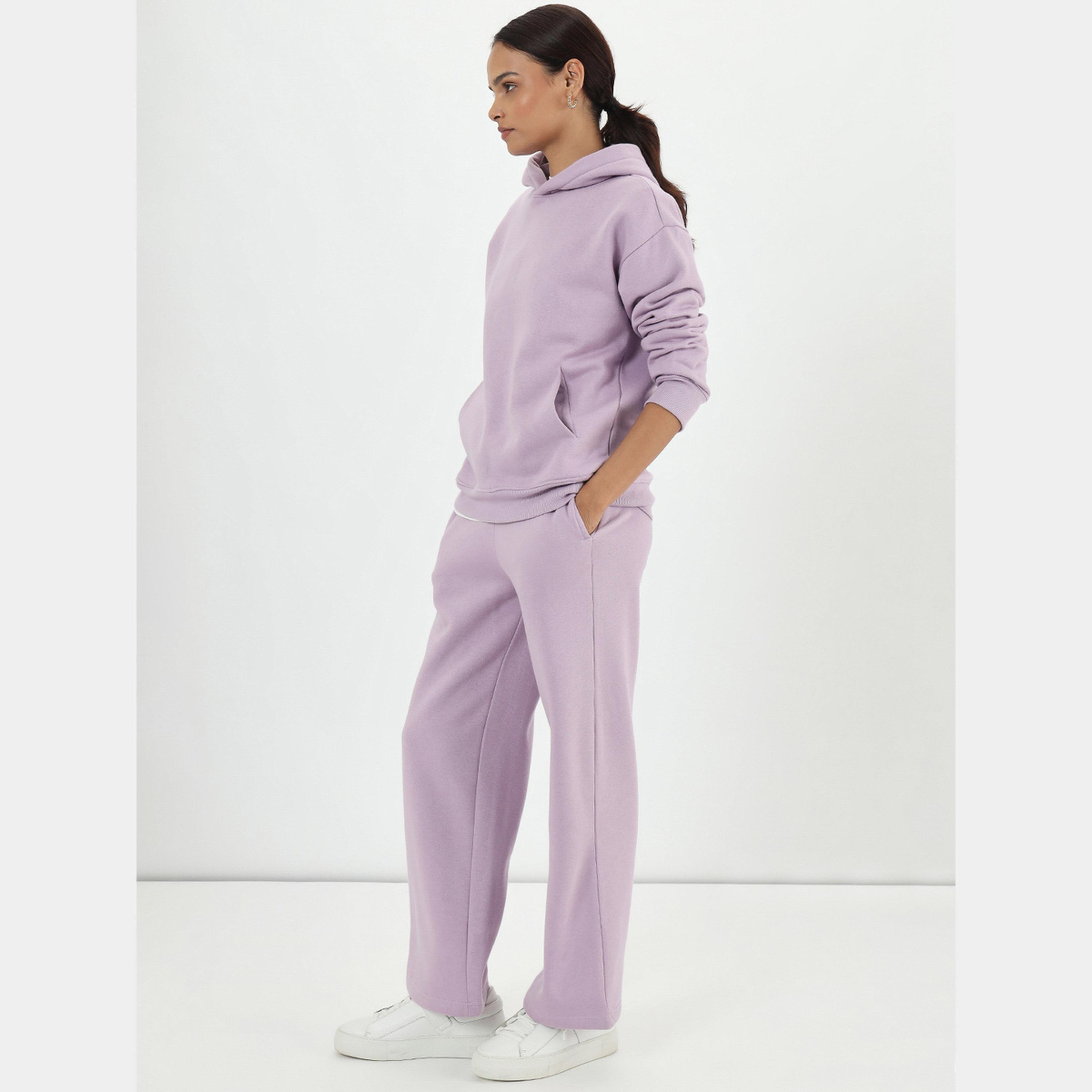 فيميلا - هودي نسائي صوف بأكمام طويلة ورقبة سادة وغطاء للرأس-women-clothing-hoodiesandsweatshirts-hoodies-image-2