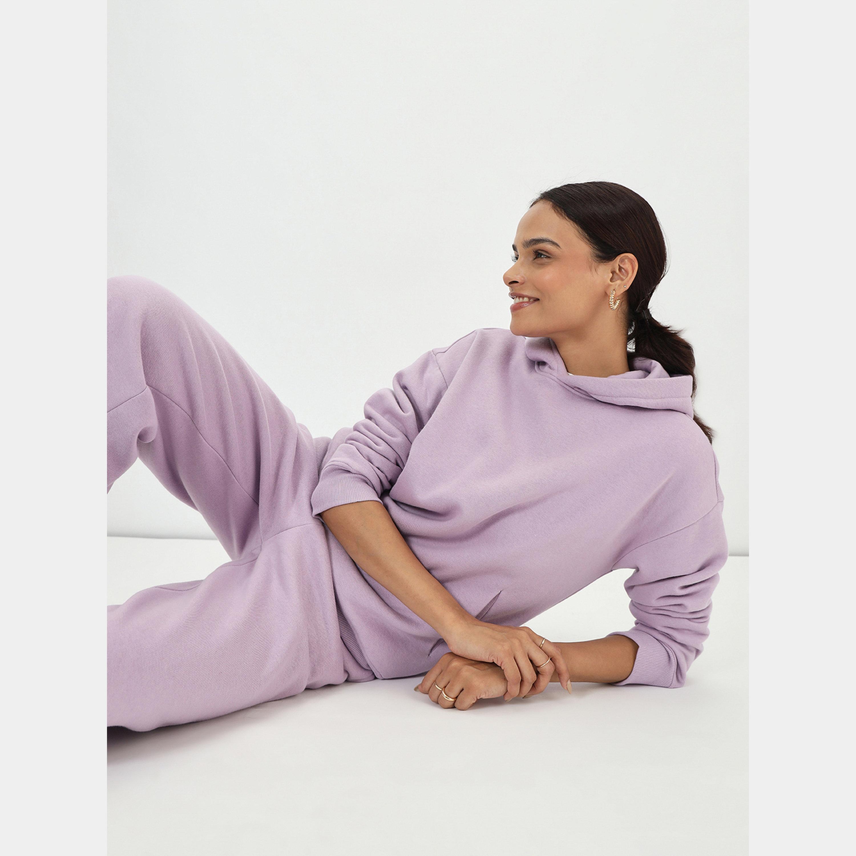 Femmella Lilac Fleece Oversized Hoodie-women-clothing-hoodiesandsweatshirts-hoodies-image-6