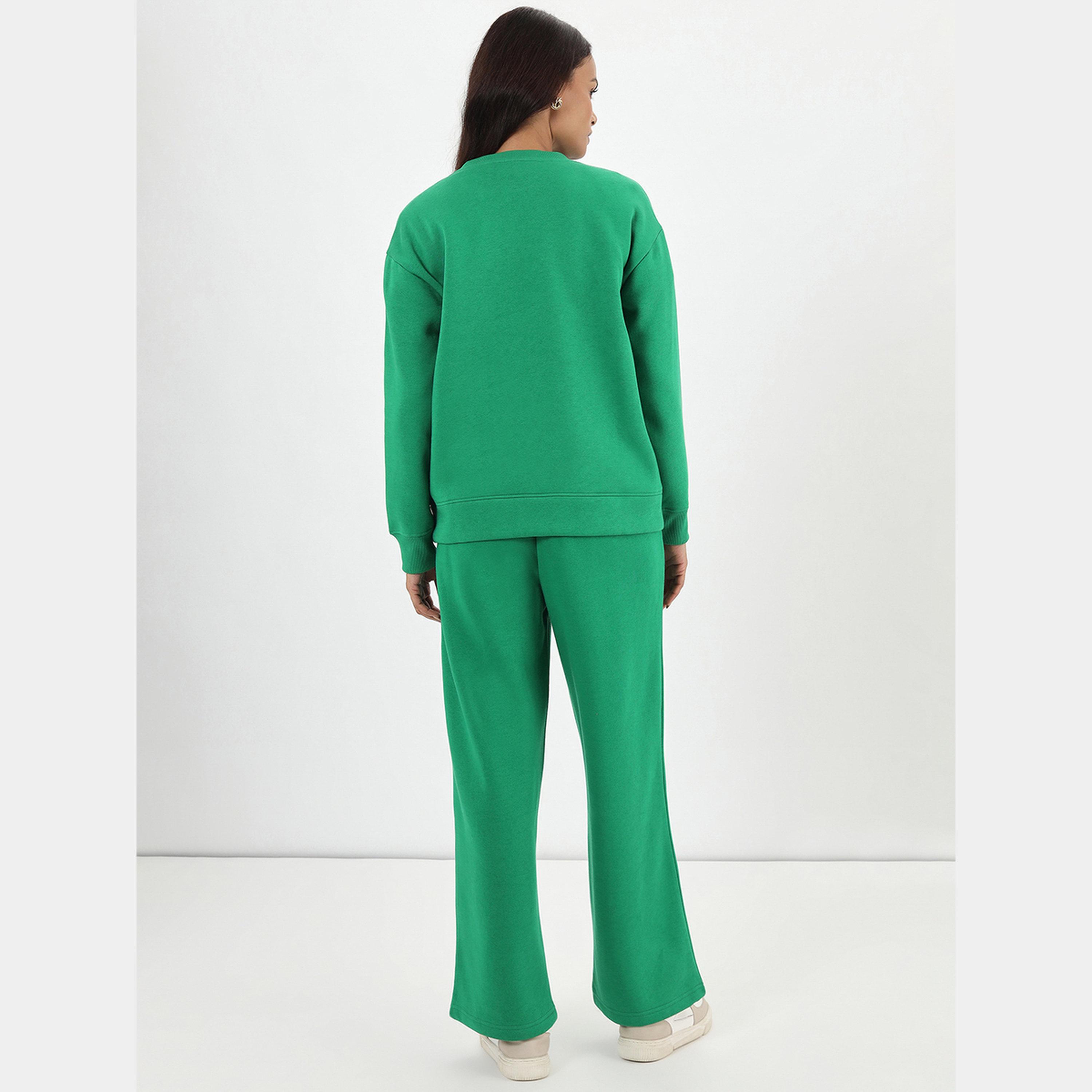 فيميلا - سويت شيرت نسائي صوف بأكمام طويلة ورقبة دائرية سادة-women-clothing-hoodiesandsweatshirts-sweatshirts-image-3