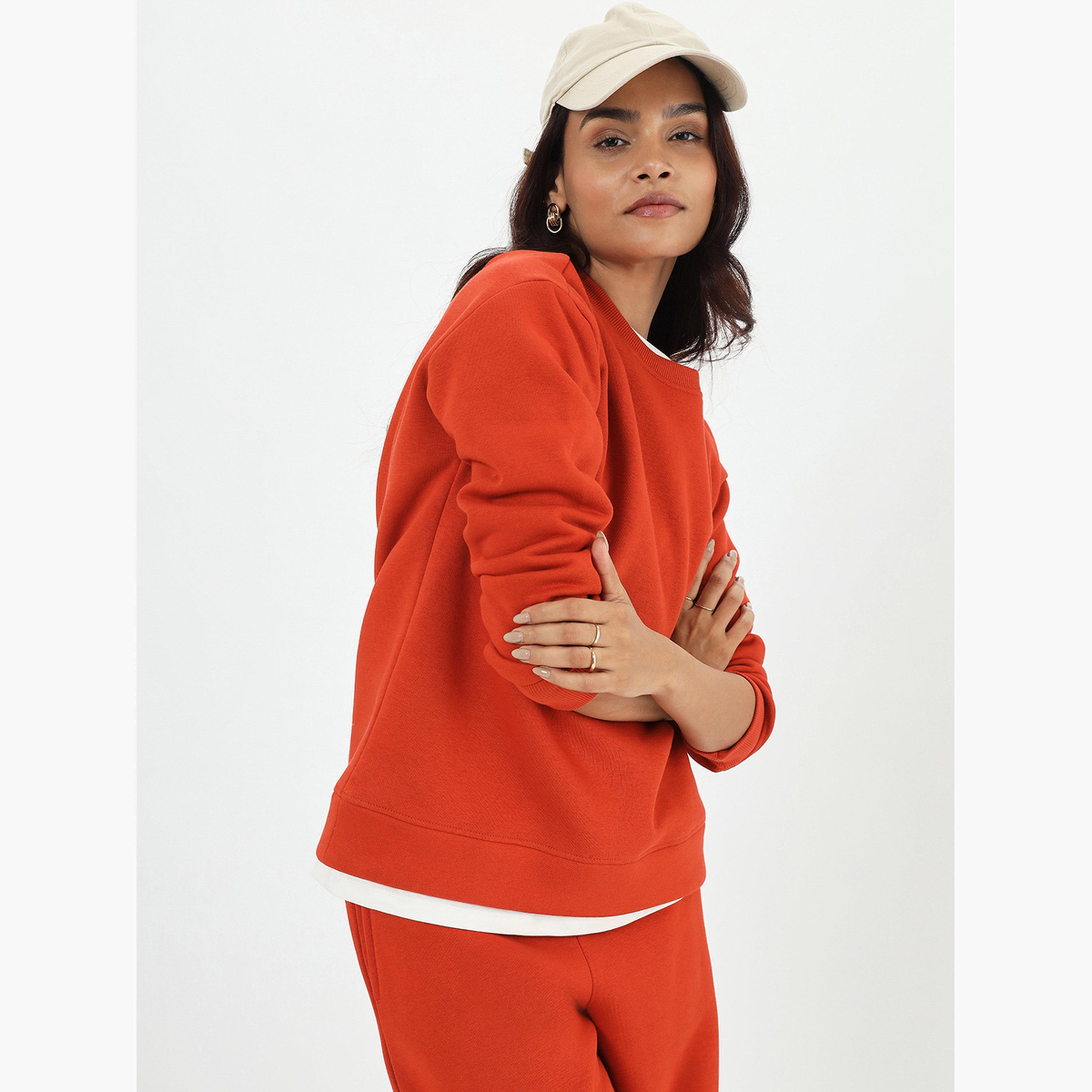 Femmella Women Fleece Sweatshirt and Joggers Co-Ords-women-clothing-coordsets-image-4