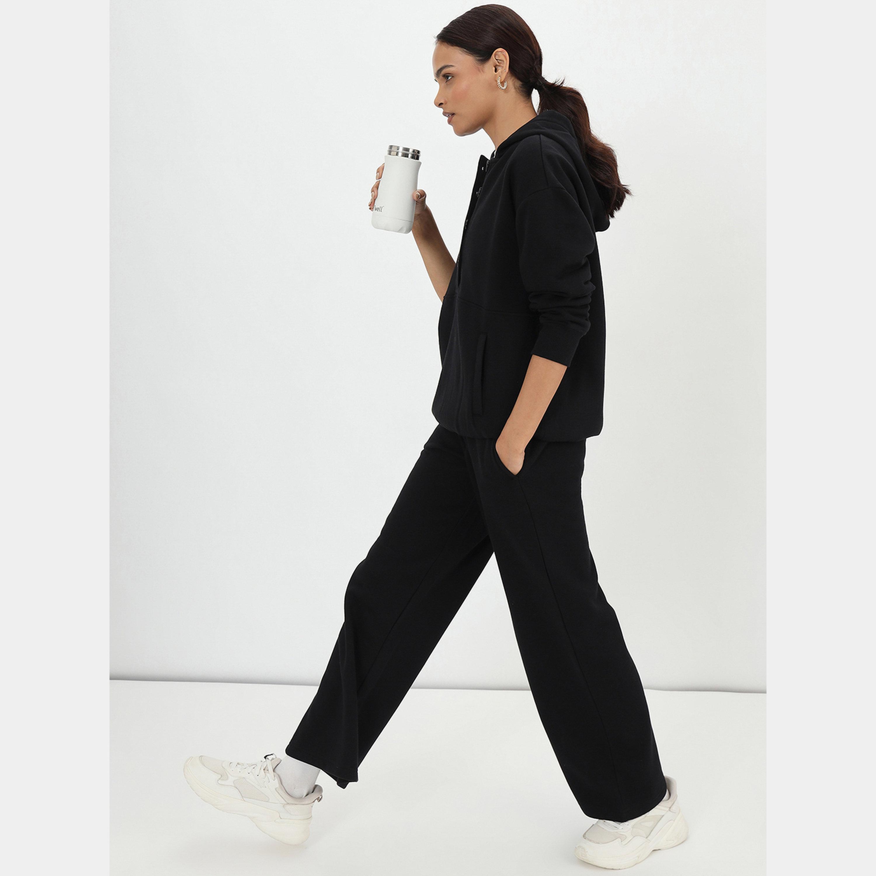 فيميلا - هودي نسائي سادة بأكمام طويلة ورقبة وغطاء للرأس وأزرار للأسفل-women-clothing-hoodiesandsweatshirts-hoodies-image-5