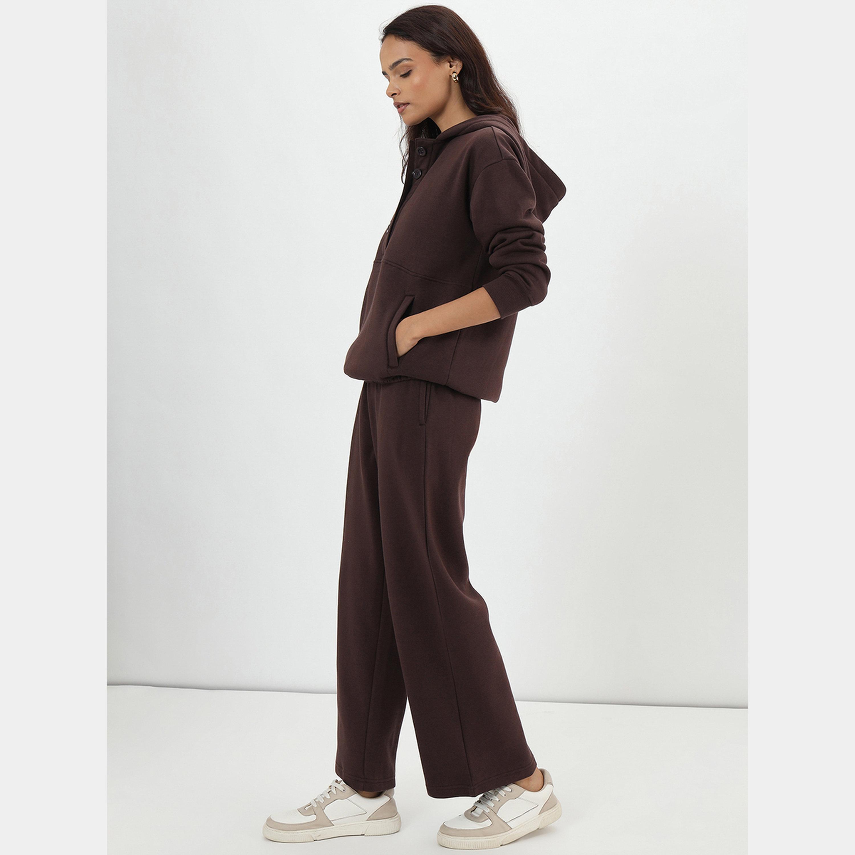 فيميلا - هودي نسائي سادة بأكمام طويلة ورقبة وغطاء للرأس وأزرار للأسفل-women-clothing-hoodiesandsweatshirts-hoodies-image-4
