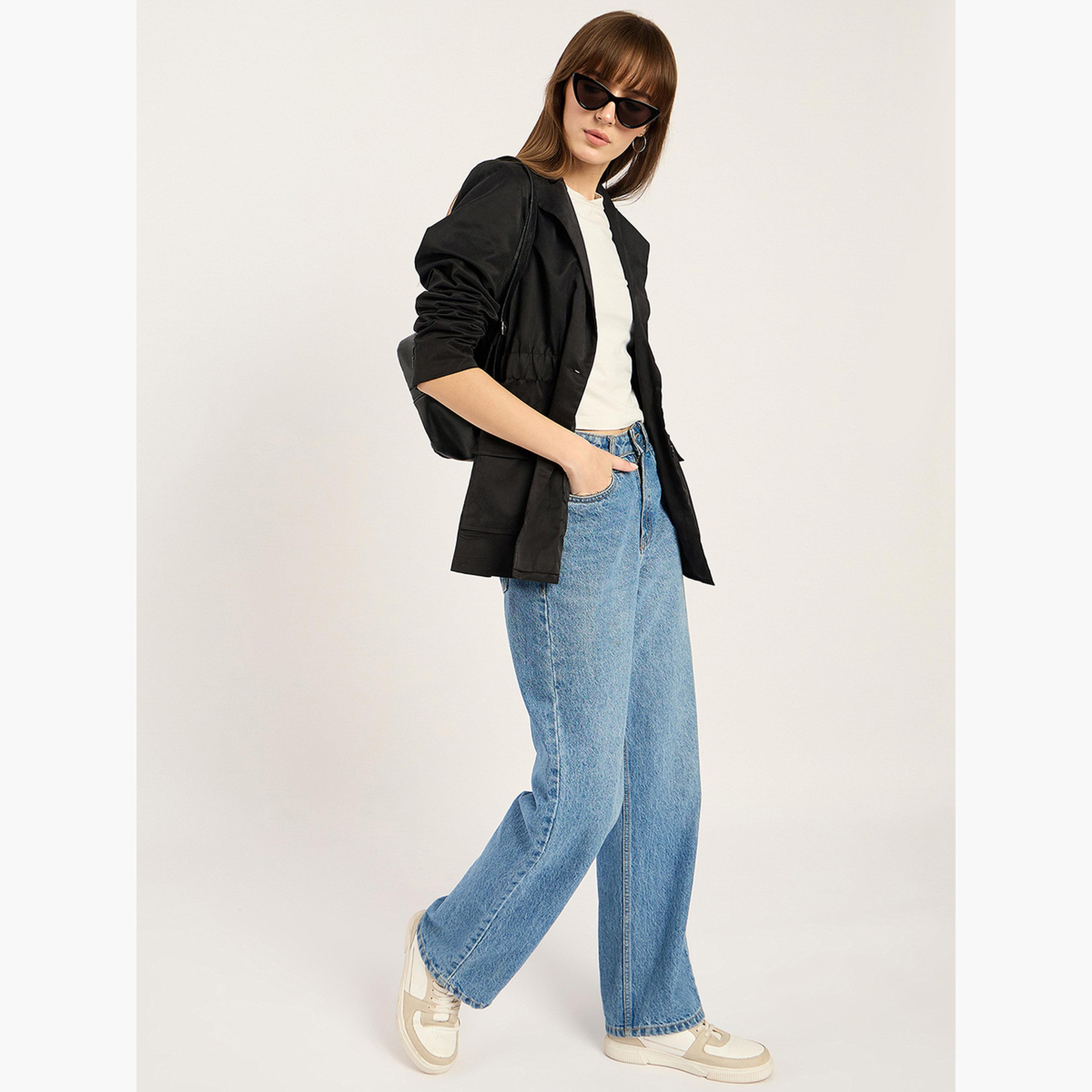 فيميلا - بليزر نسائي أسود بخصر مشدود-women-clothing-coatsandjackets-blazers-image-2