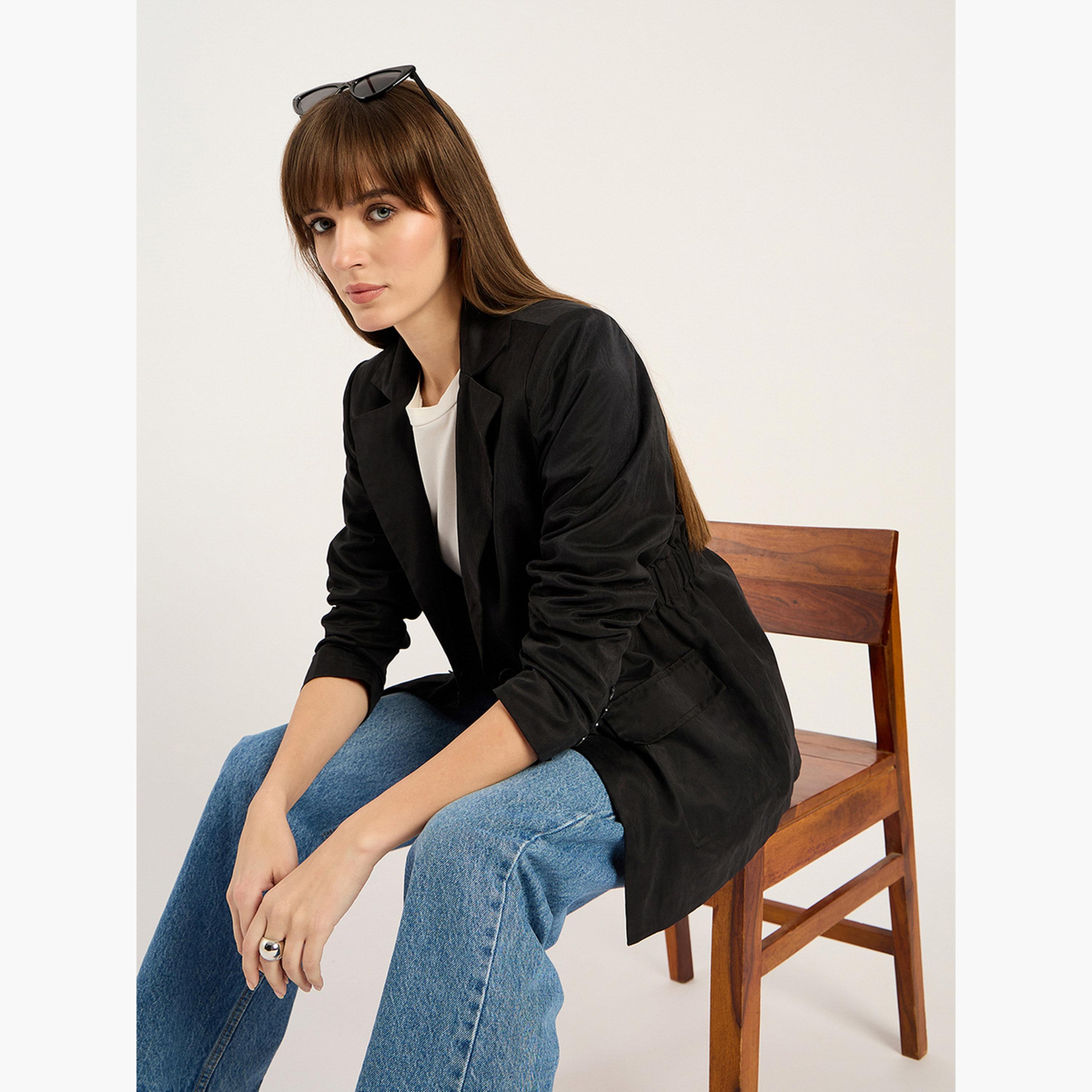 فيميلا - بليزر نسائي أسود بخصر مشدود-women-clothing-coatsandjackets-blazers-image-5