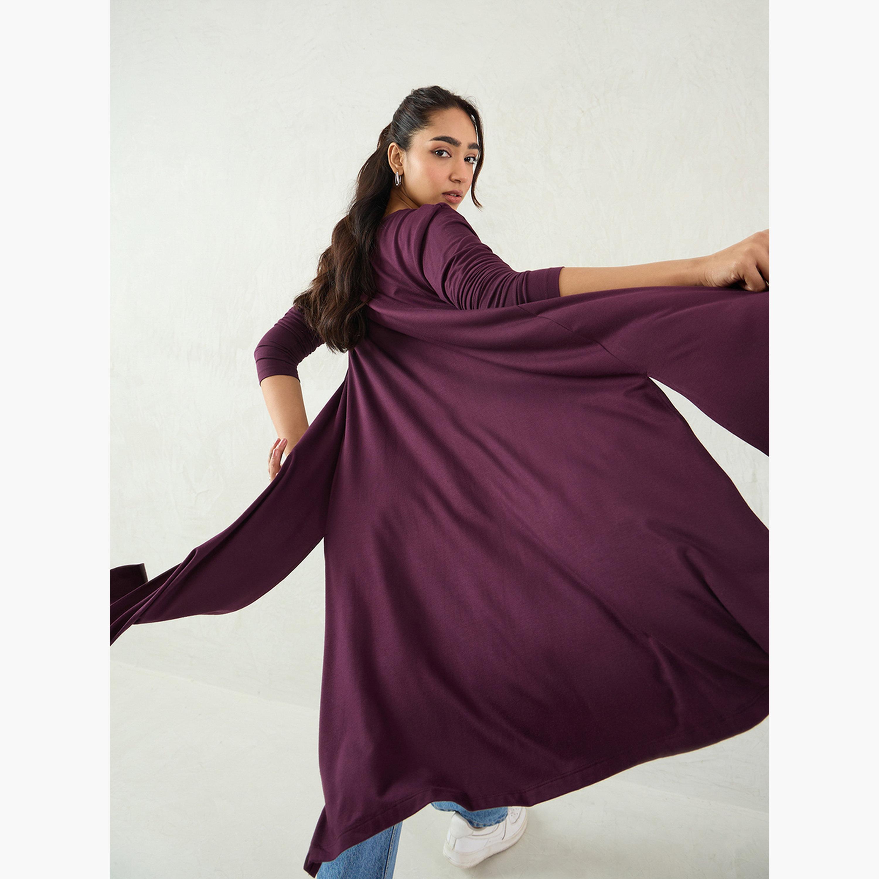 Femmella Plain Long Sleeves Women's Open Front Shrug-women-winterwear-coatsandjackets-jackets-image-6