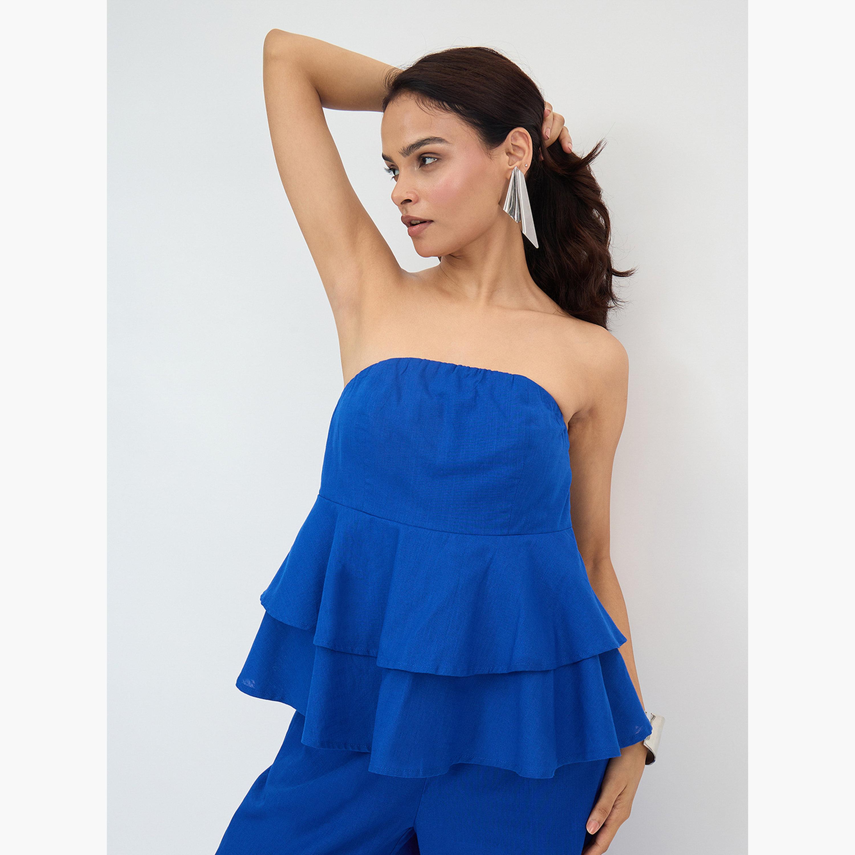 فيميلا - بلوزة بدون أكمام باللون الأزرق الملكي-women-clothing-shirtsandblouses-blouses-image-5