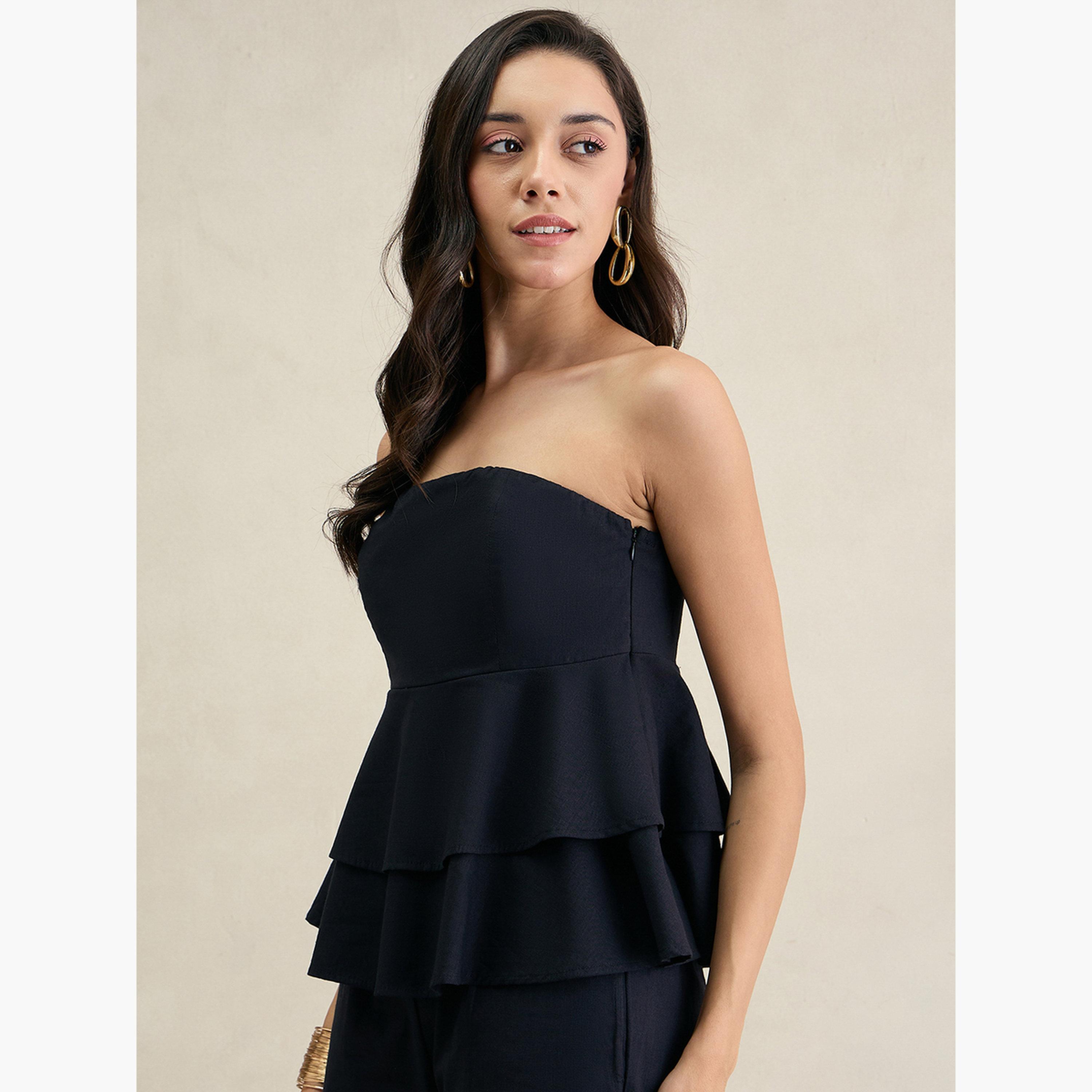 Femmella Black Sleeveless Layered Top-women-clothing-shirtsandblouses-blouses-image-3