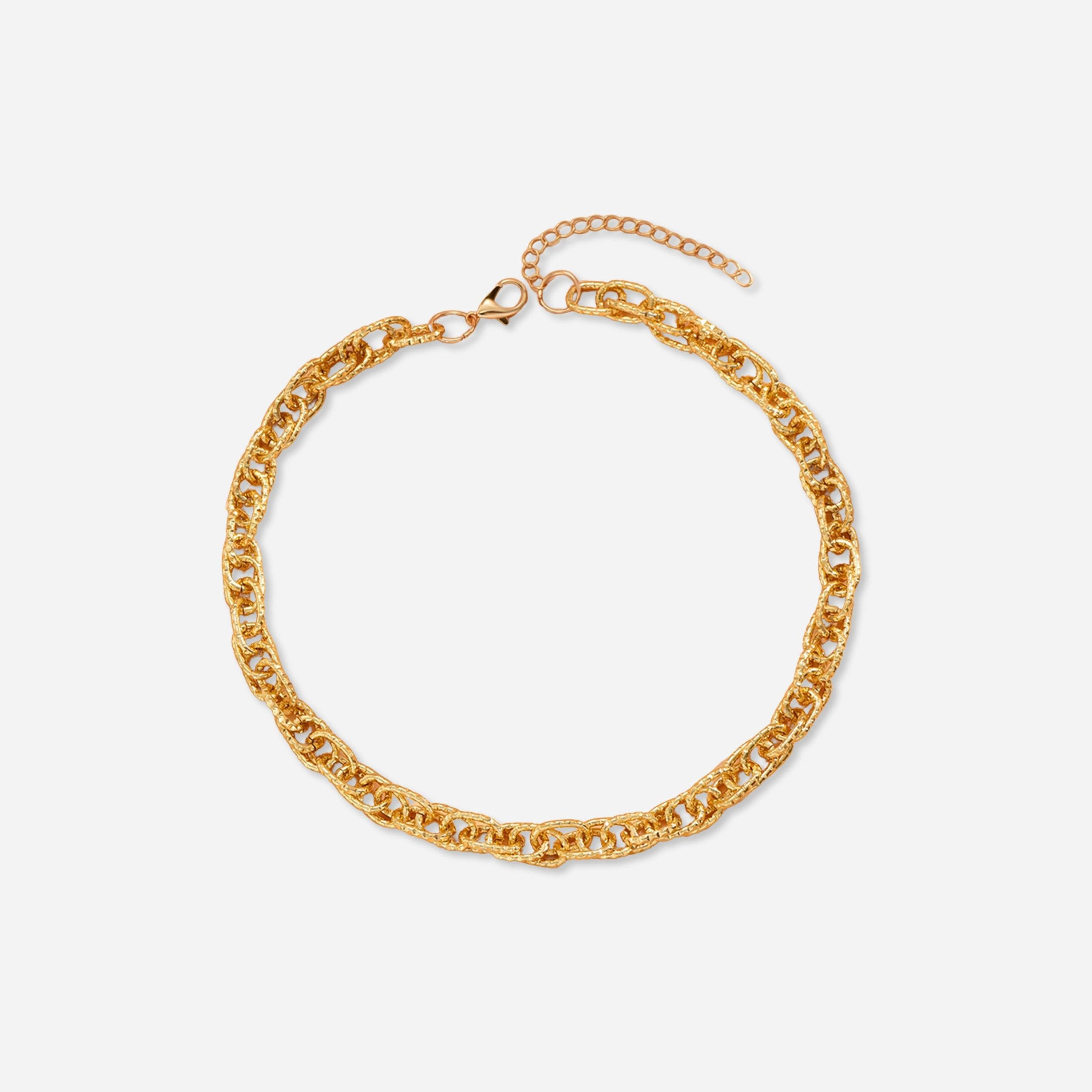 تيك تو - قلادة بسلسلة ذهبية-women-watchesandjewellery-jewellery-necklacesandpendants-image-1