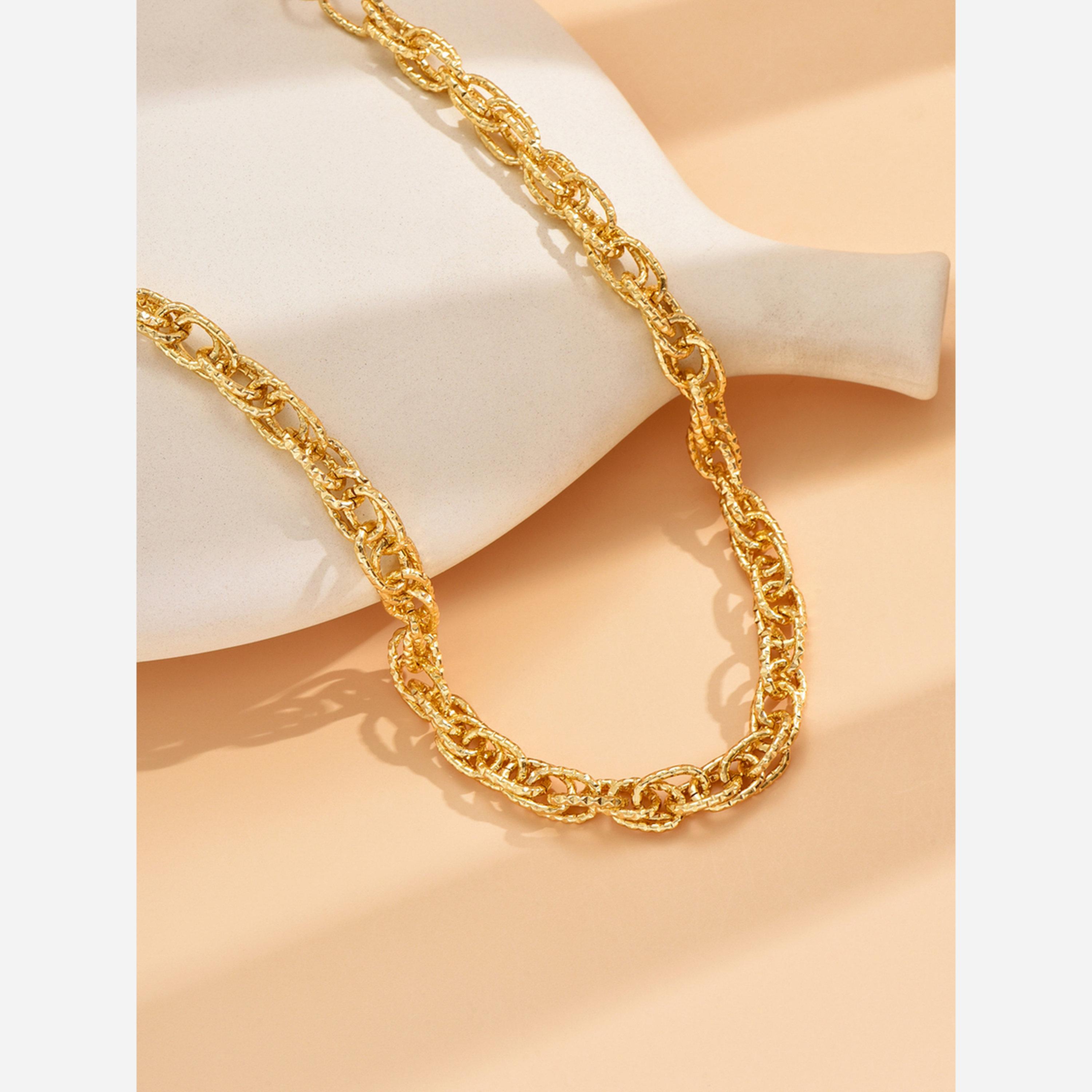 تيك تو - قلادة بسلسلة ذهبية-women-watchesandjewellery-jewellery-necklacesandpendants-image-5