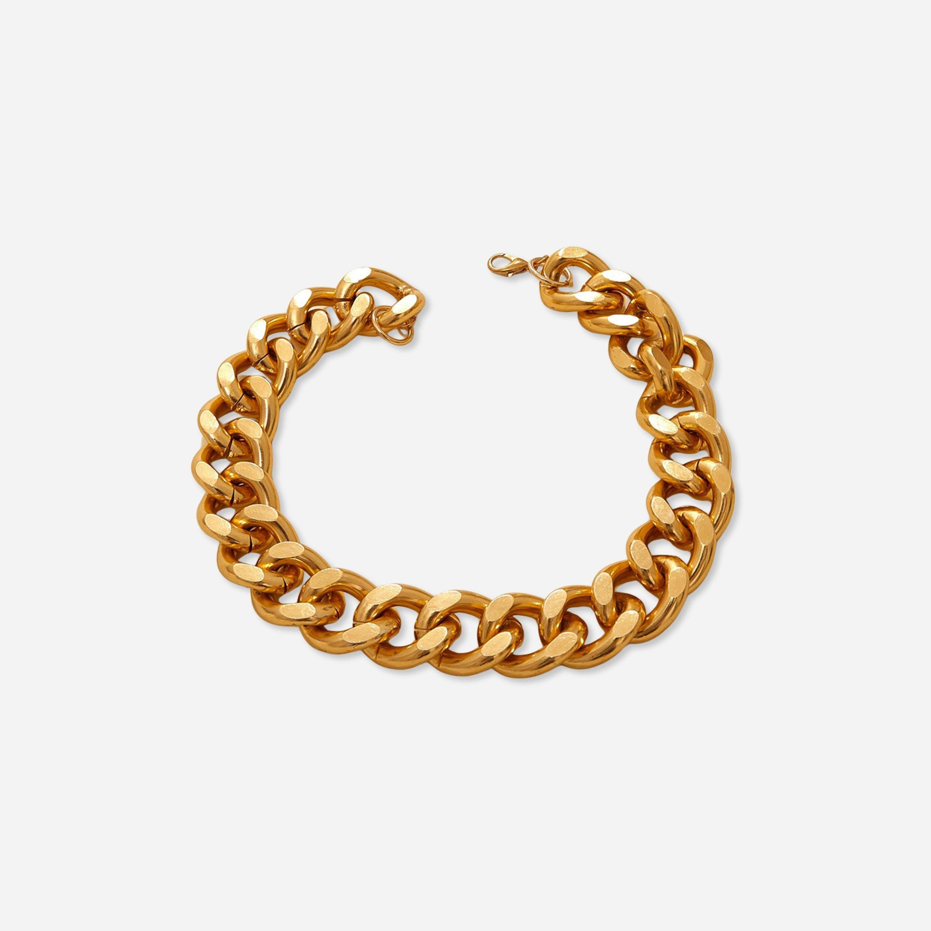 Take Two Gold Chunky Chain Link Necklace-women-watchesandjewellery-jewellery-necklacesandpendants-image-1