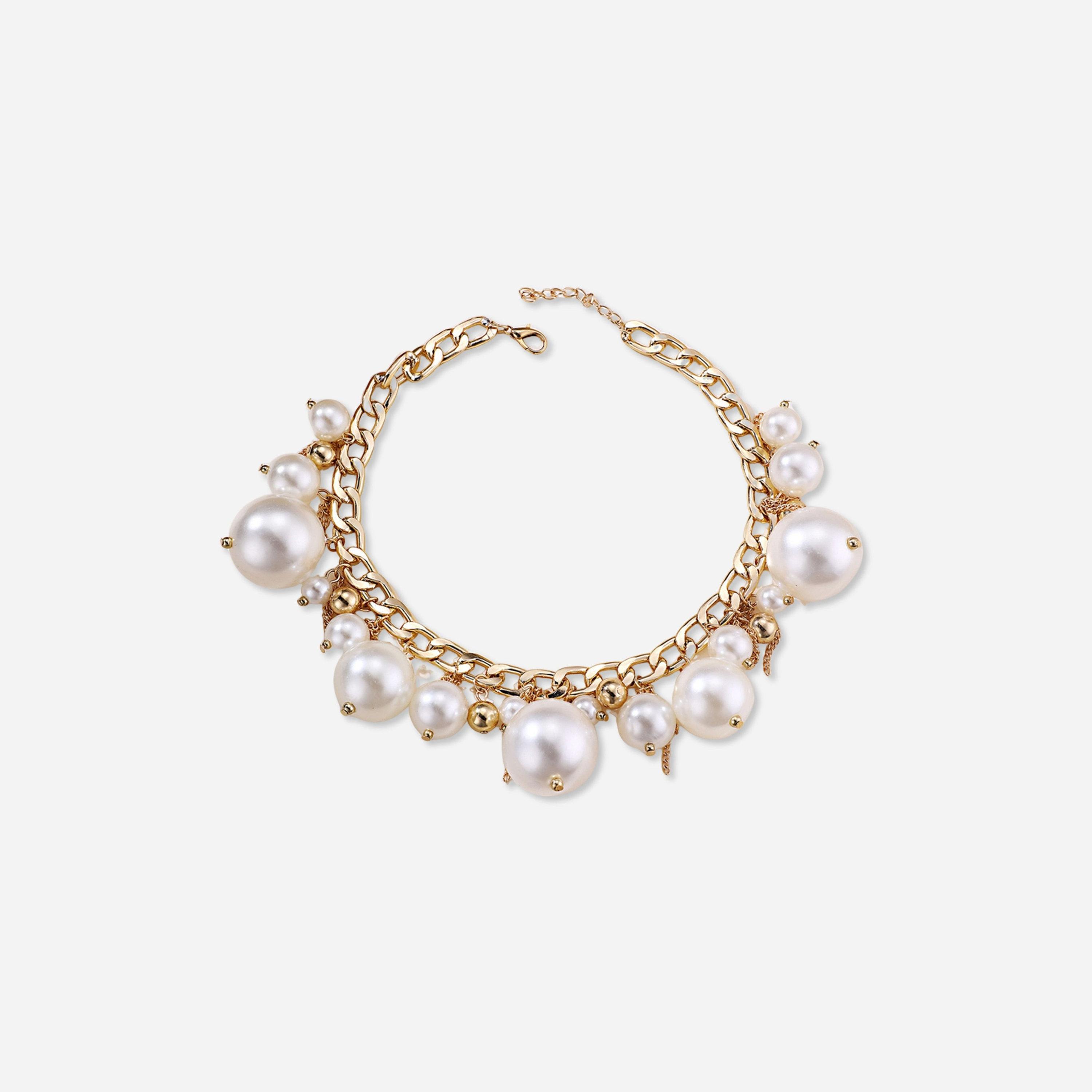 تيك تو - سوار بشرابة من اللؤلؤ الصناعي-women-watchesandjewellery-jewellery-banglesandbracelets-image-1