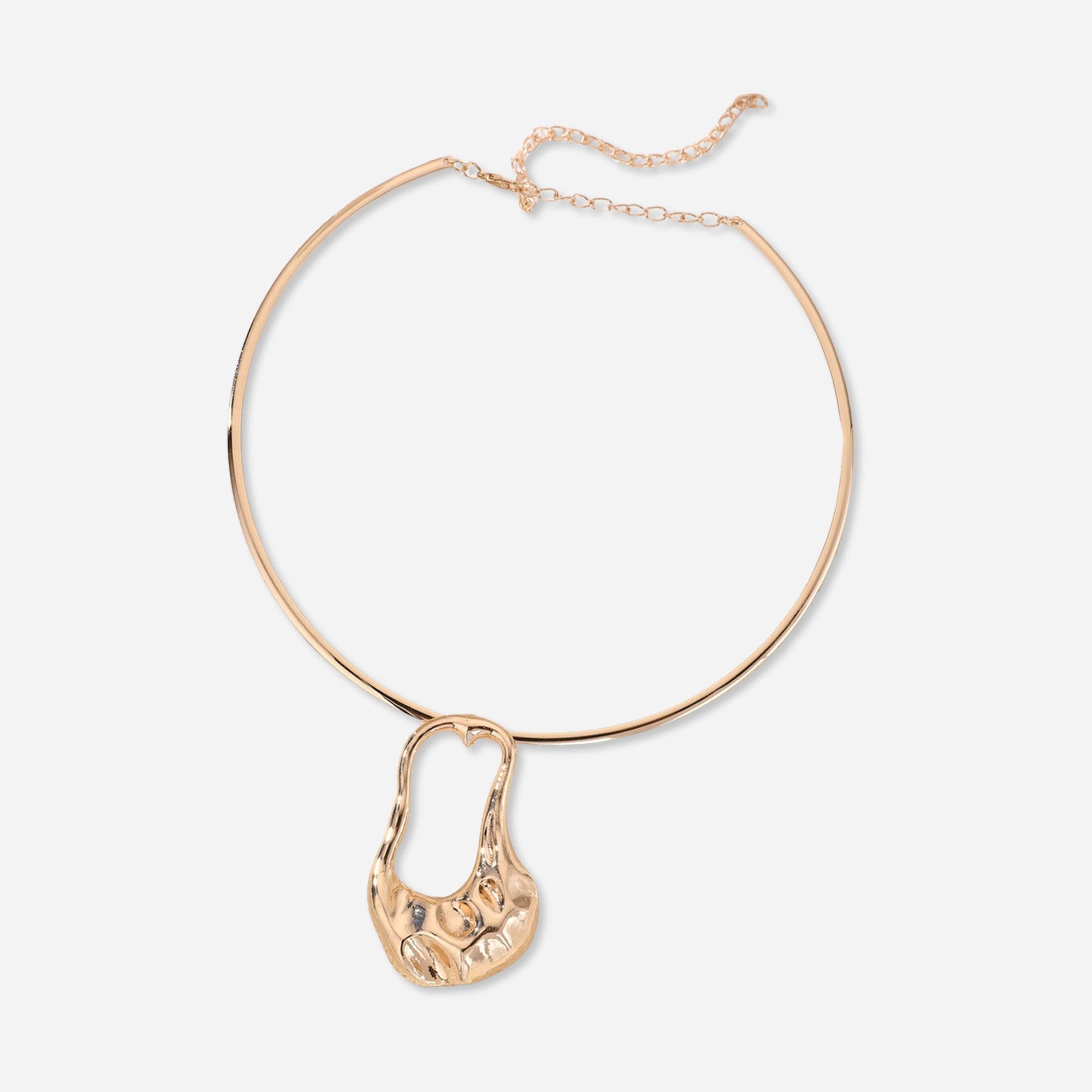 تيك تو - قلادة تشوكر لون ذهبي-women-watchesandjewellery-jewellery-necklacesandpendants-image-1