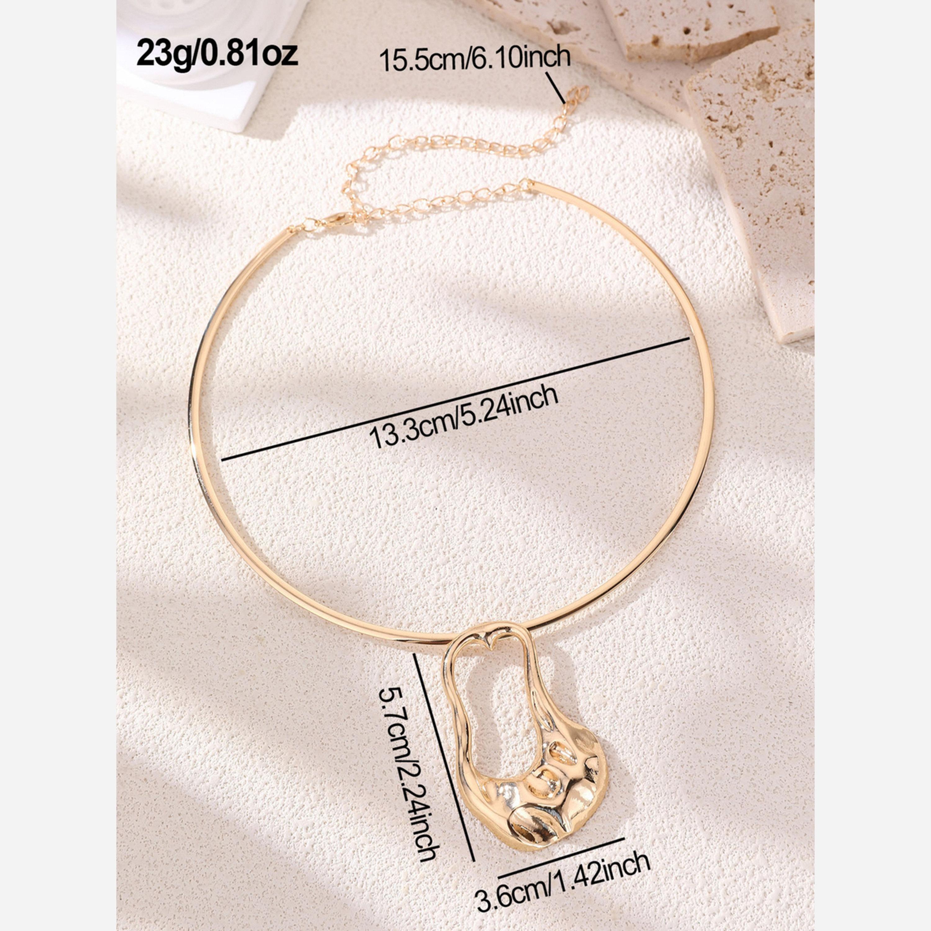 تيك تو - قلادة تشوكر لون ذهبي-women-watchesandjewellery-jewellery-necklacesandpendants-image-3