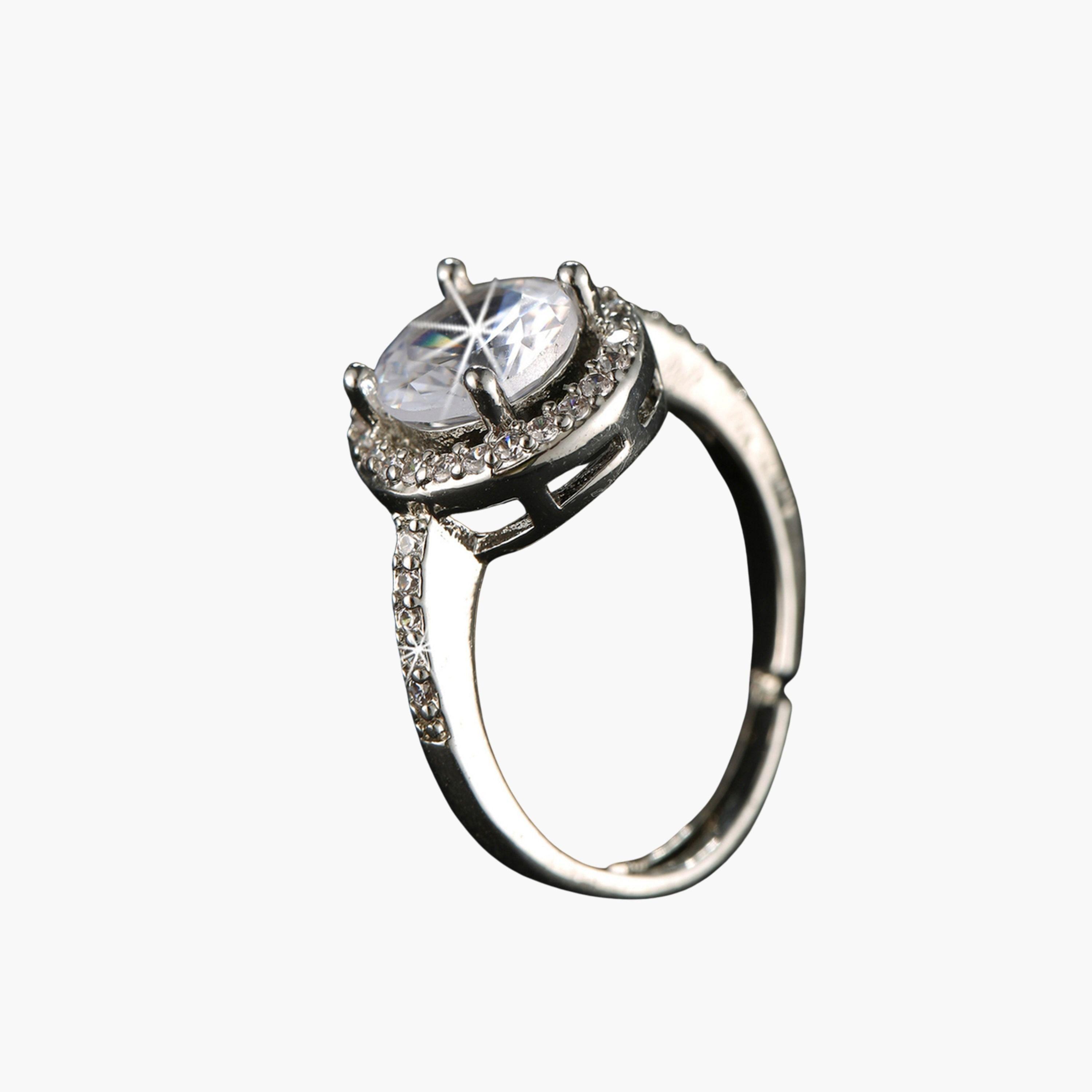 Take Two Silver Rhinestone Embellished Ring-women-watchesandjewellery-jewellery-rings-image-1