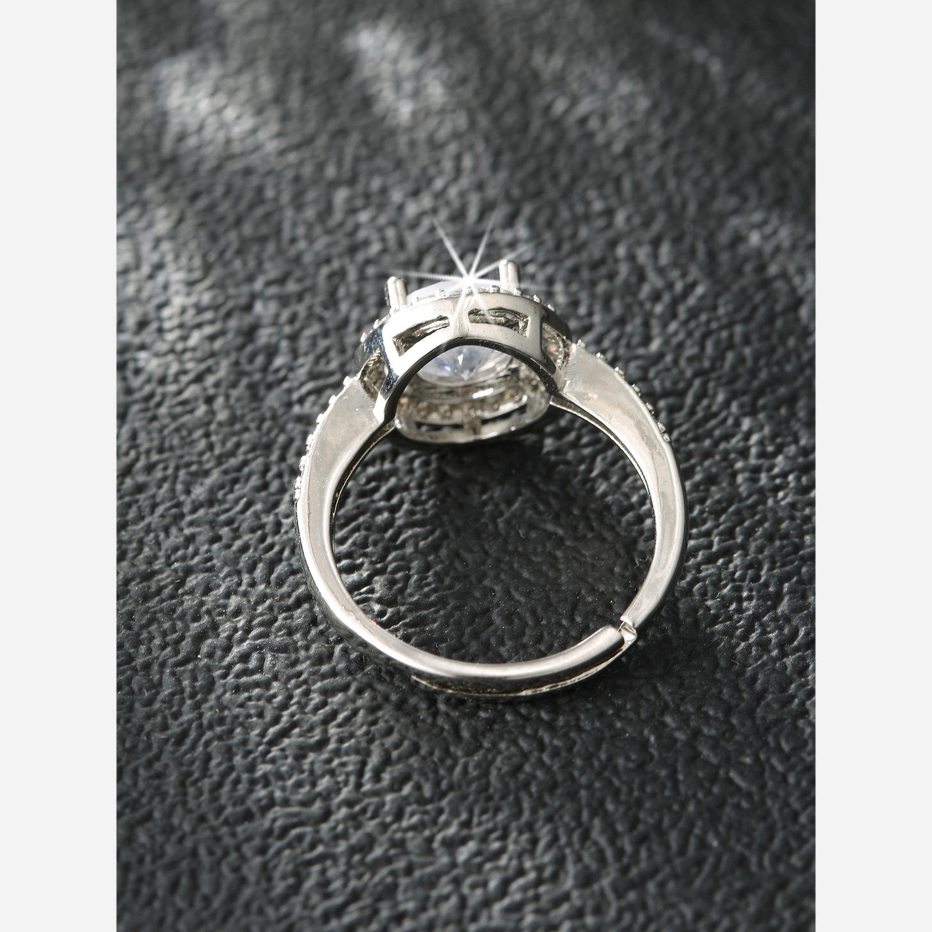 Take Two Silver Rhinestone Embellished Ring-women-watchesandjewellery-jewellery-rings-image-5