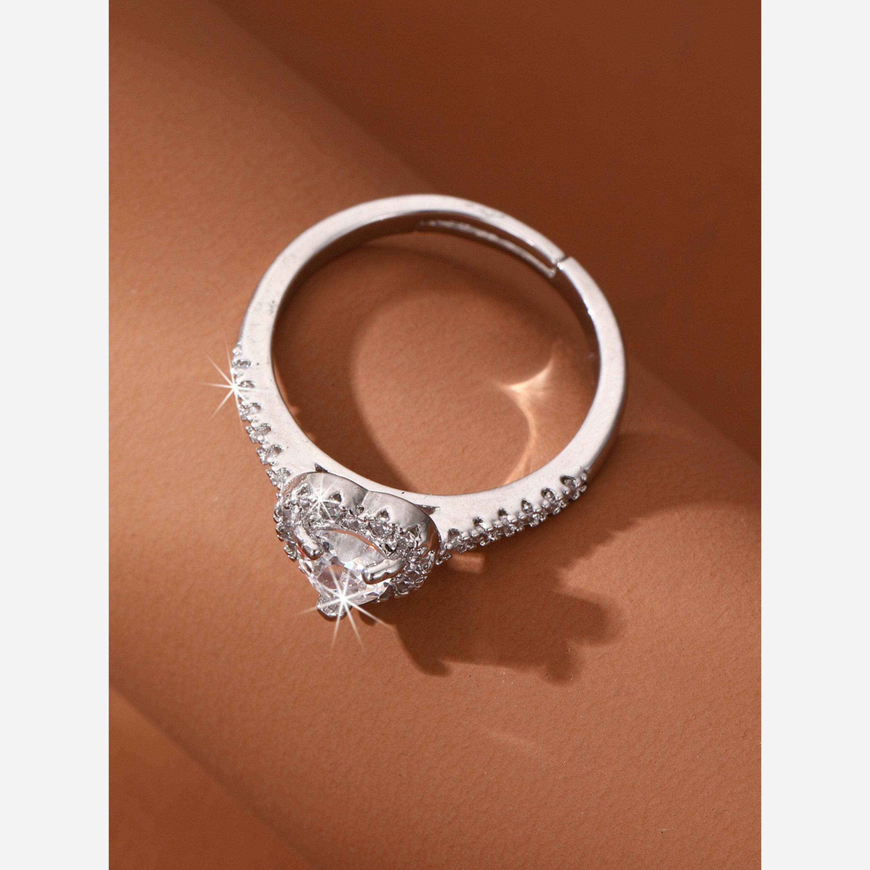 Take Two Silver Heart Rhinestone Embellished Ring-women-watchesandjewellery-jewellery-rings-image-5