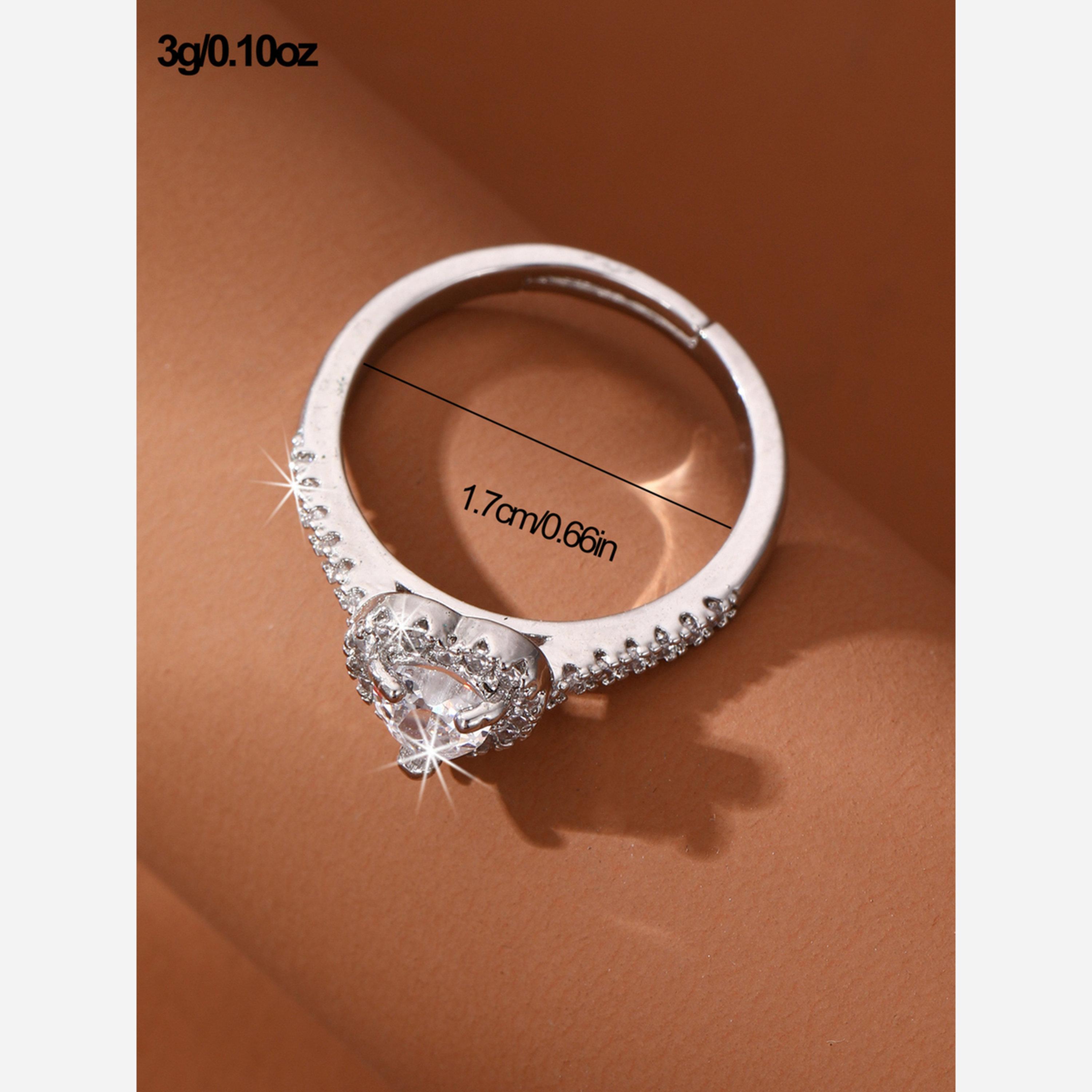 Take Two Silver Heart Rhinestone Embellished Ring-women-watchesandjewellery-jewellery-rings-image-6