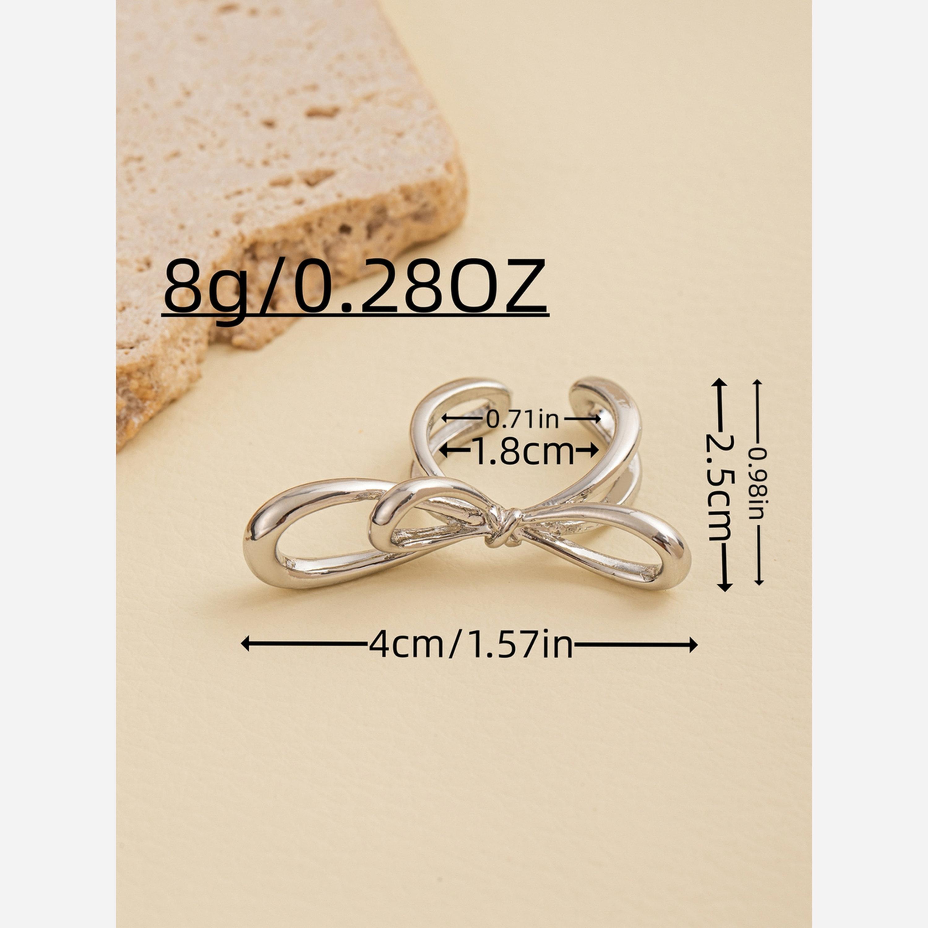 Take Two Silver Bow Open Ring-women-watchesandjewellery-jewellery-rings-image-4