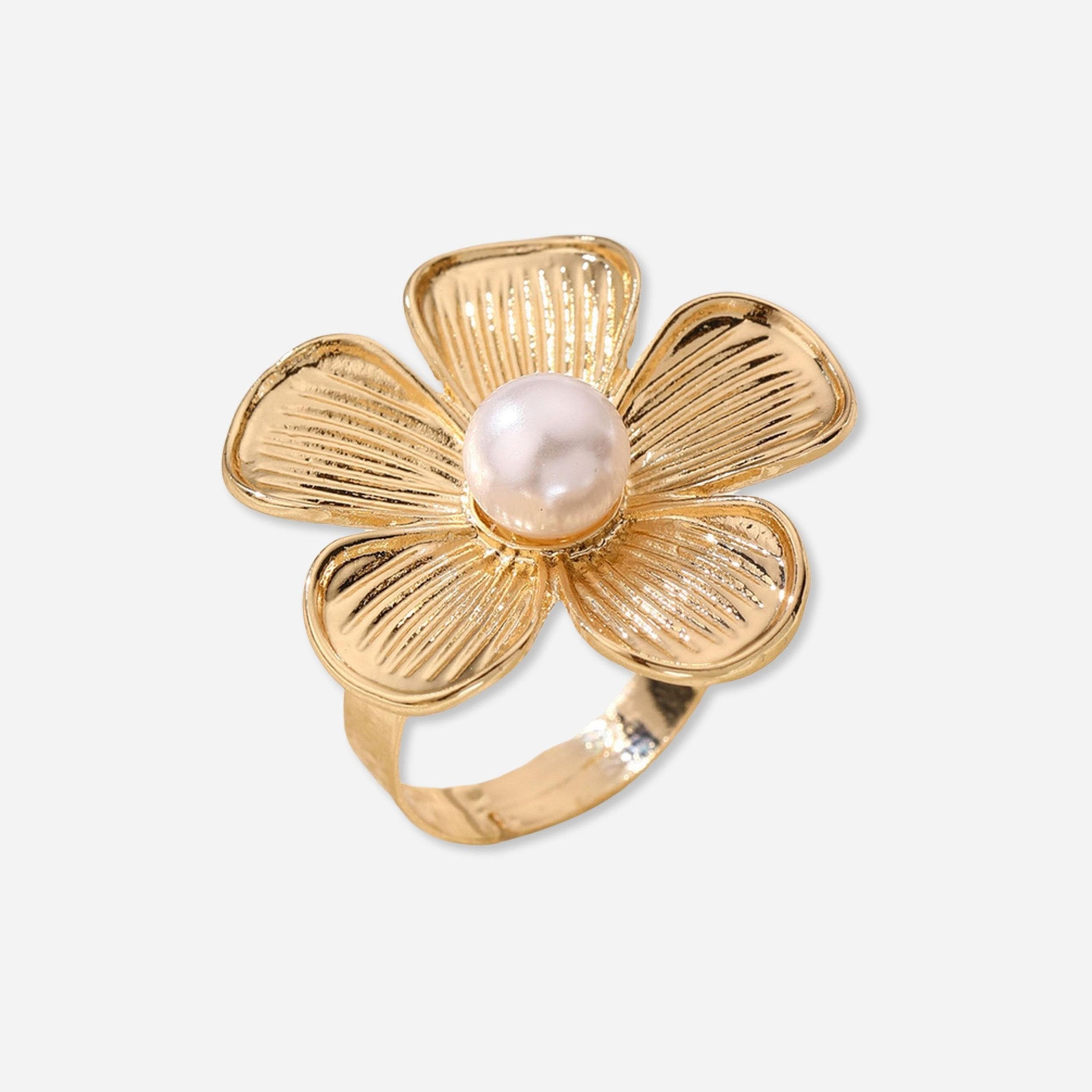 Take Two Flower Faux Pearl Embellished Ring-women-watchesandjewellery-jewellery-rings-image-1