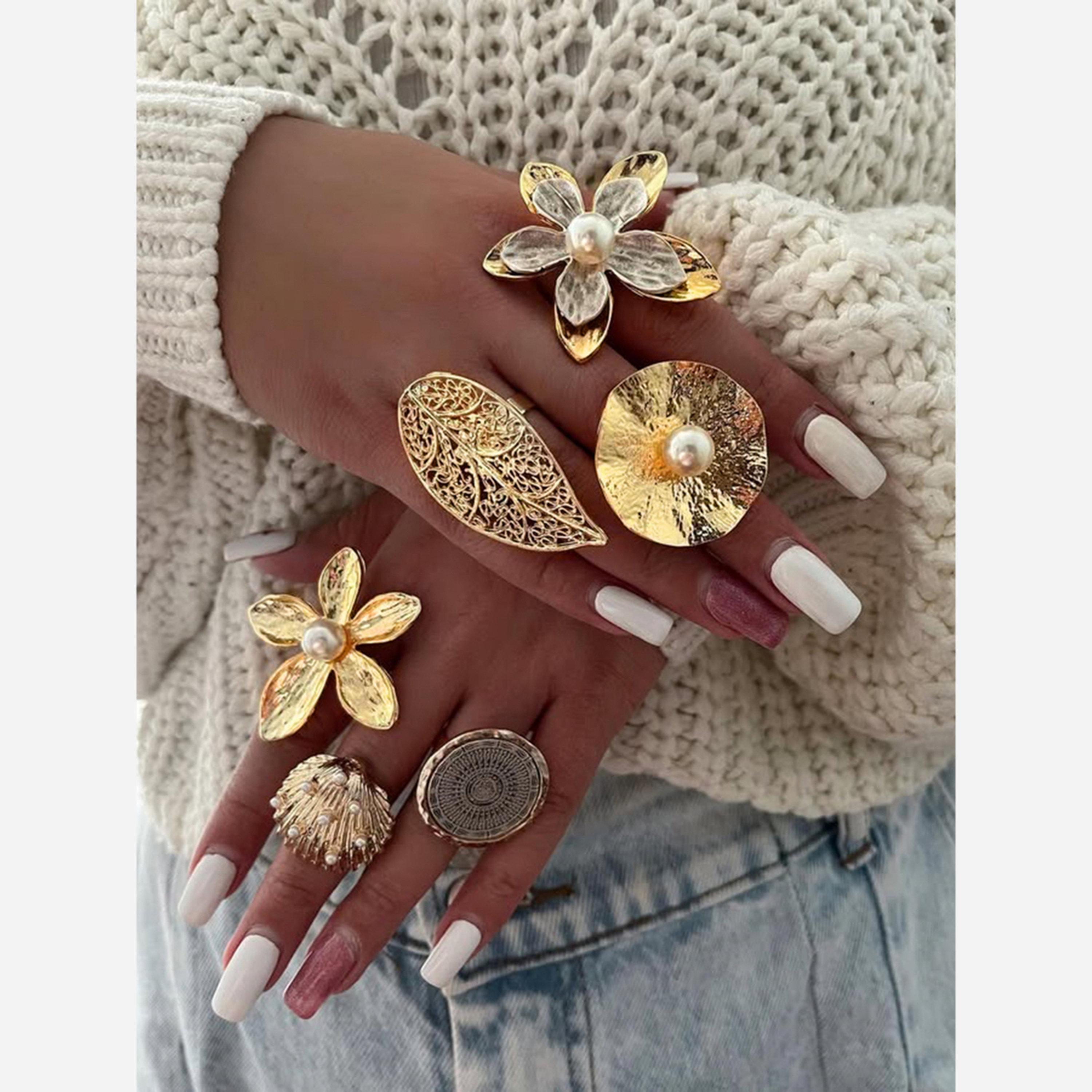Take Two Round Ring with Geometric Mandala Design-women-watchesandjewellery-jewellery-rings-image-2