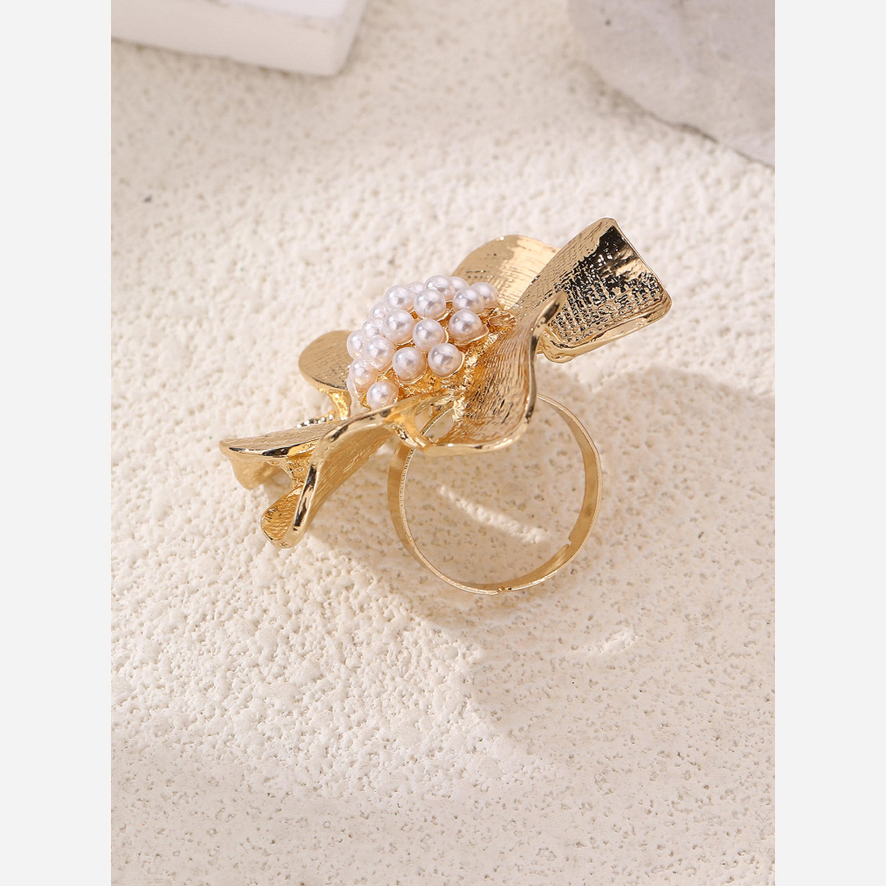 Take Two Flower Faux Pearl Embellished Ring-women-watchesandjewellery-jewellery-rings-image-3