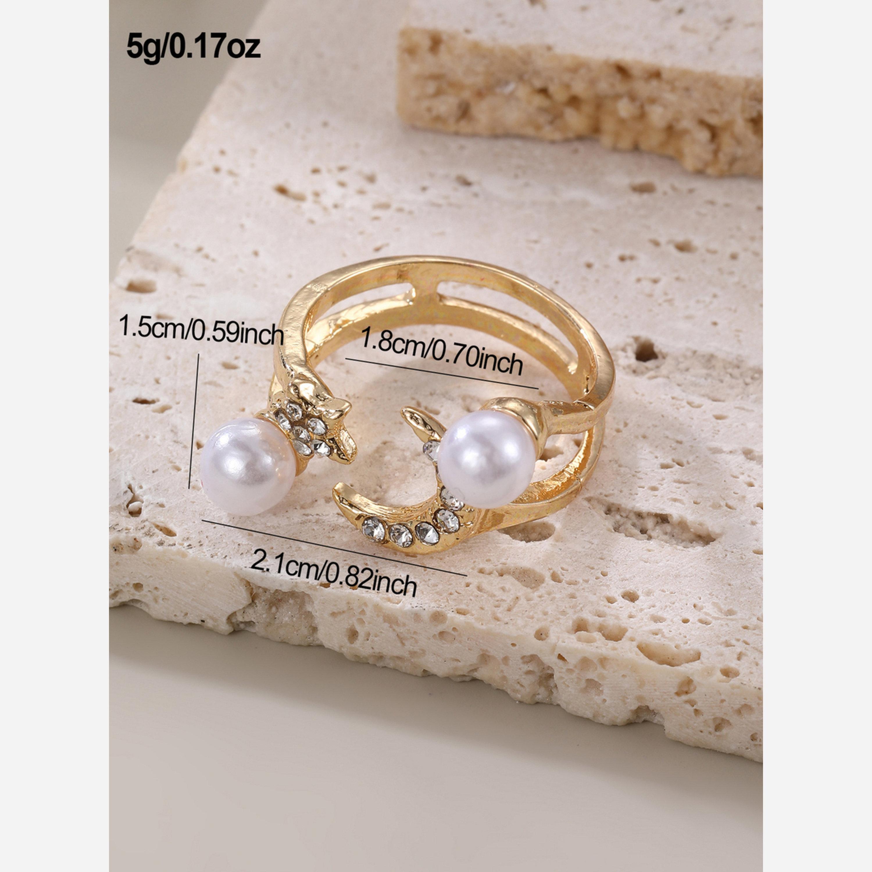 Take Two Rhinestone Faux Pearl Embellished Ring-women-watchesandjewellery-jewellery-rings-image-3