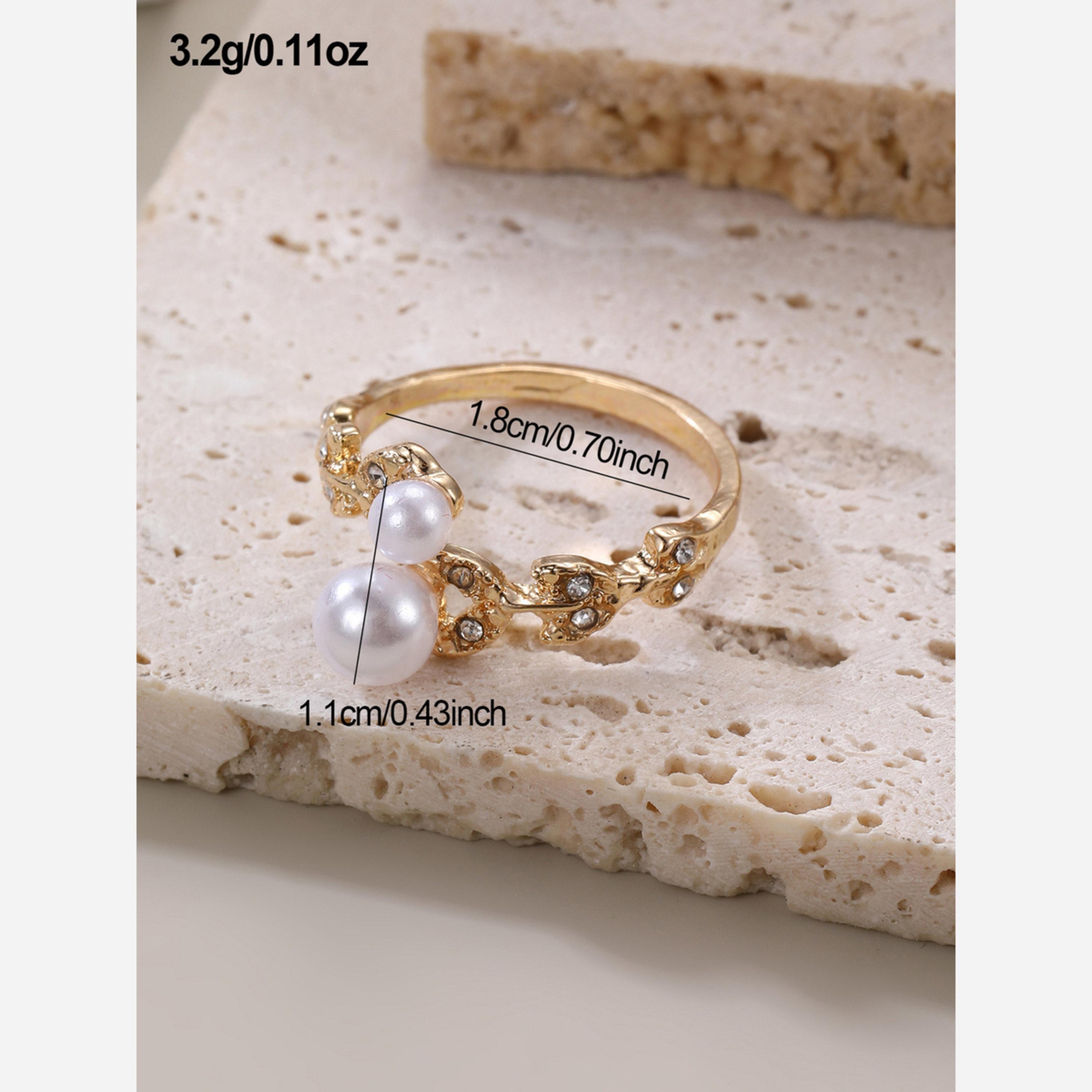 Take Two Rhinestone Faux Pearl Embellished Ring-women-watchesandjewellery-jewellery-rings-image-3