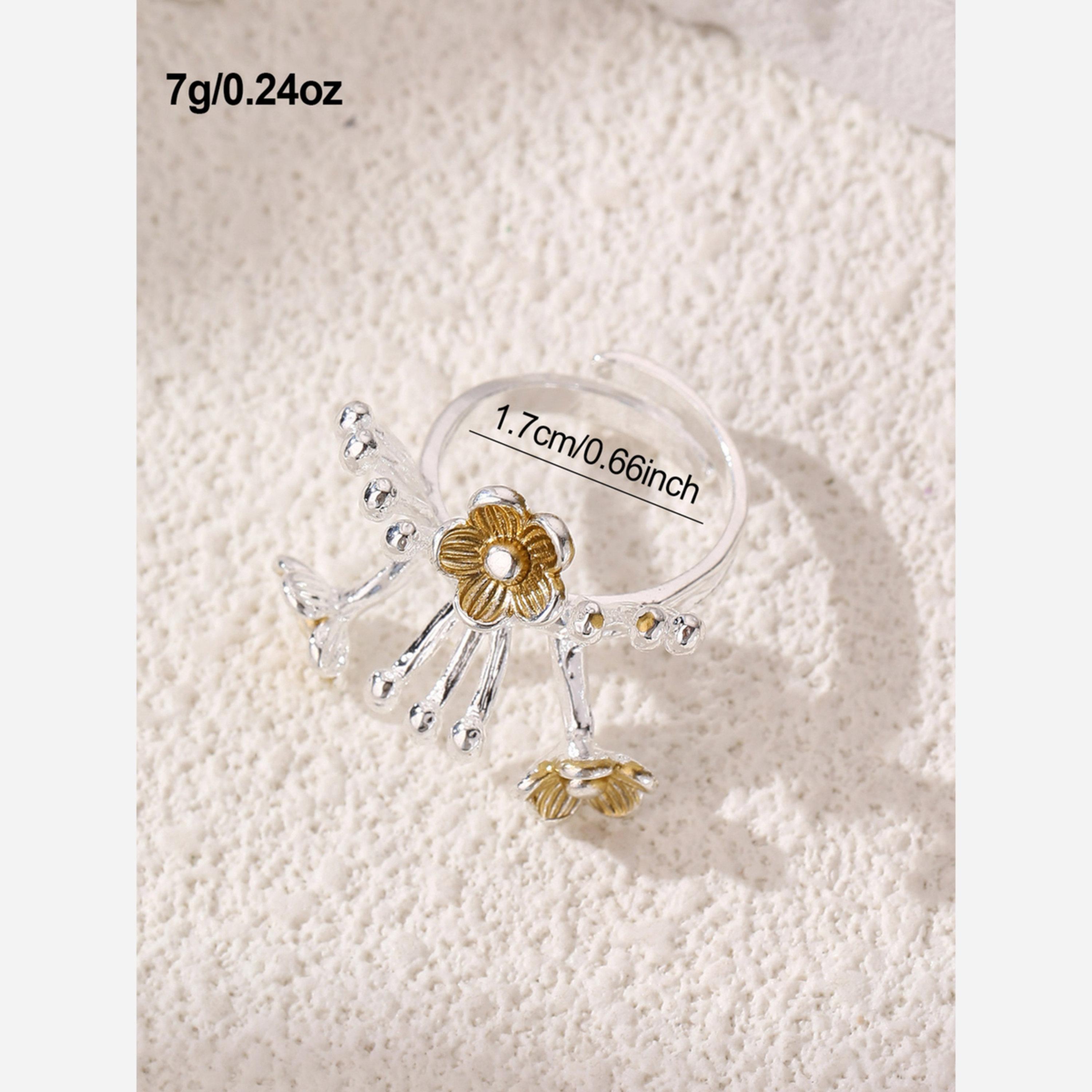 تيك تو - خاتم مزين بالزهور-women-watchesandjewellery-jewellery-rings-image-1