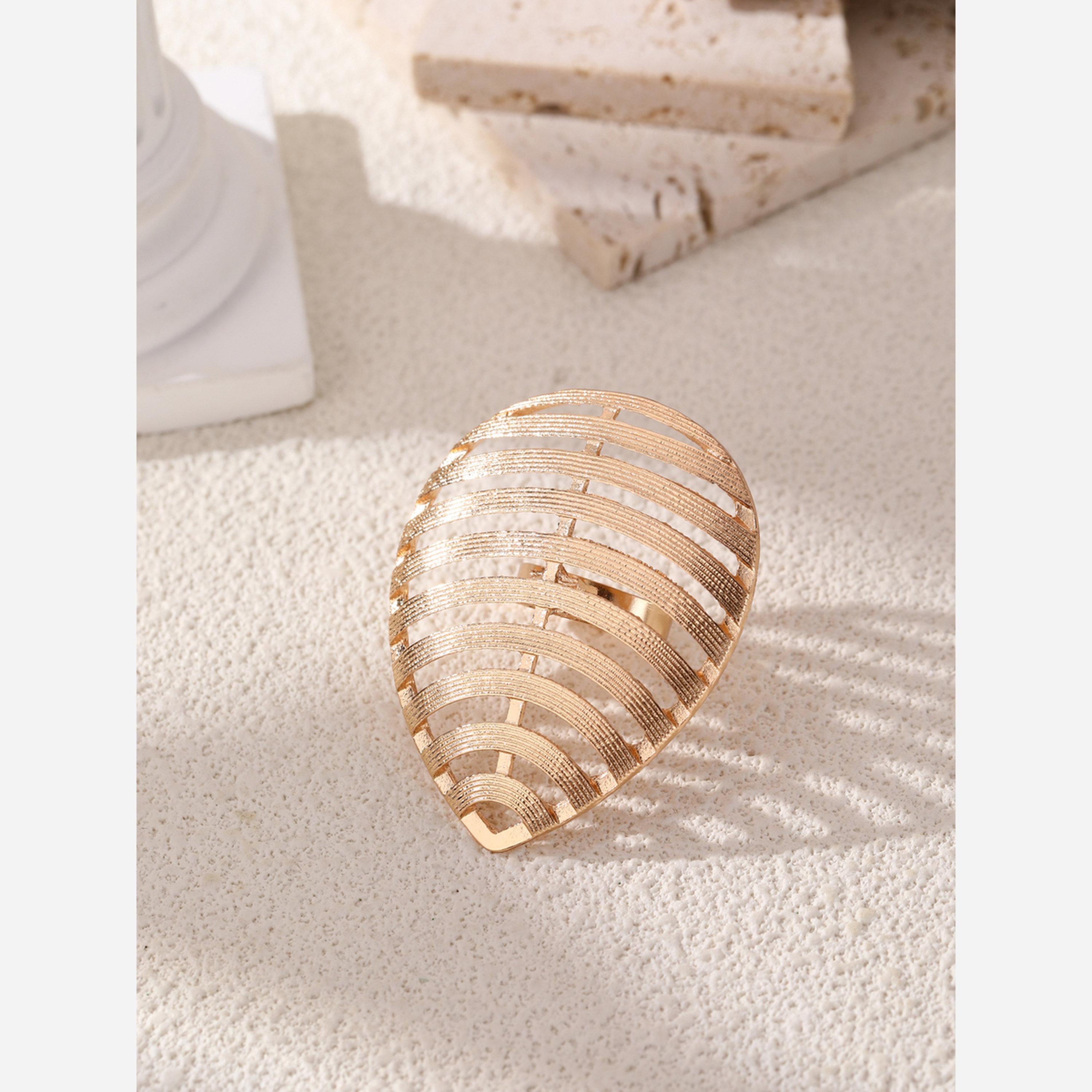 Take Two Teardrop Shaped Hollow Carved Ring-women-watchesandjewellery-jewellery-rings-image-2