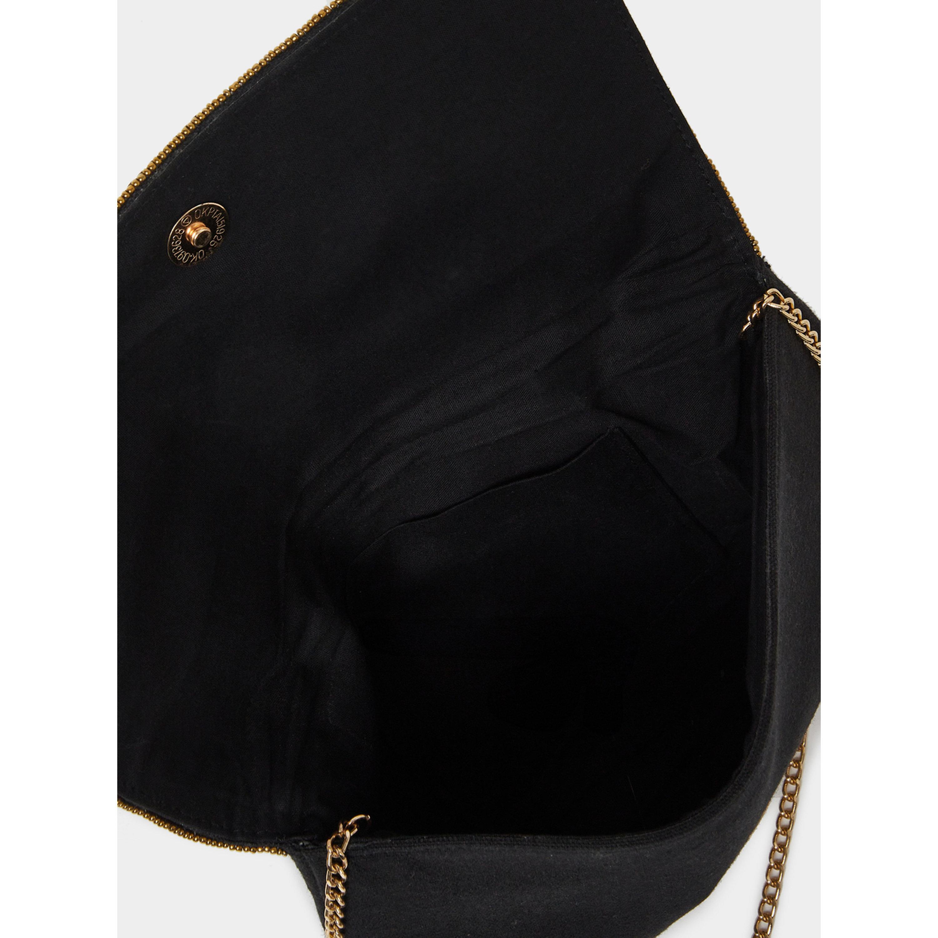 Styli Women Gold Sequined Clutch Bag-women-bagsandwallets-handbags-image-5